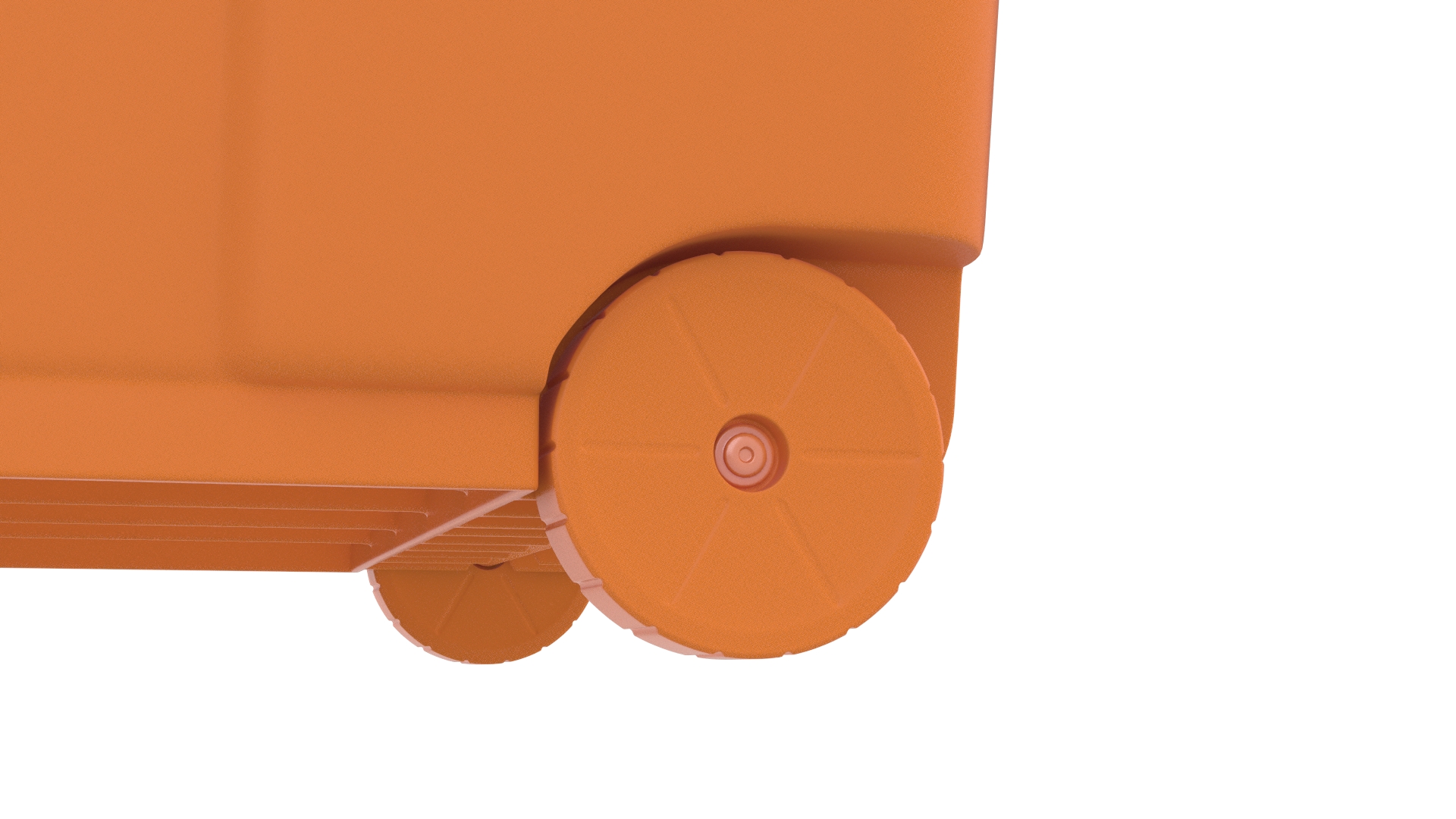 Plastic Toolbox Orange 3D