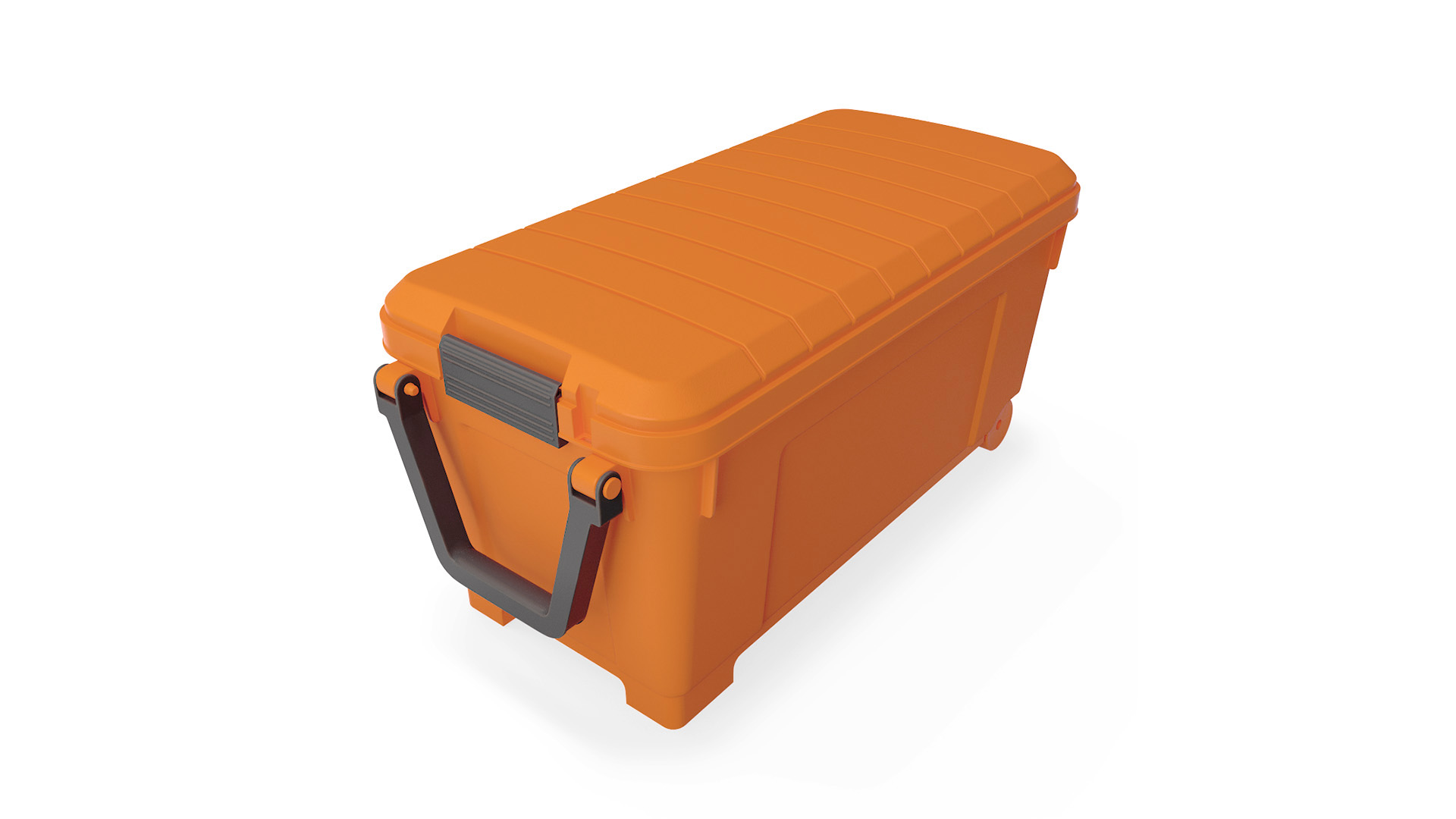 Plastic Toolbox Orange 3D