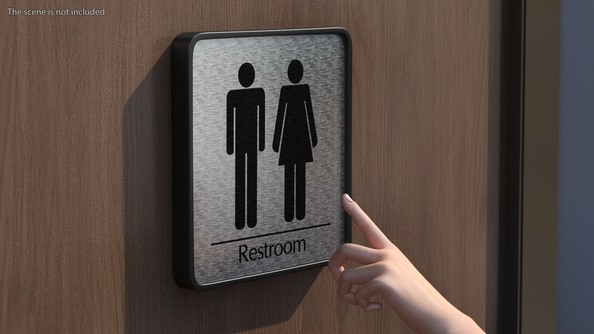 Restroom Compliance Sign 3D model