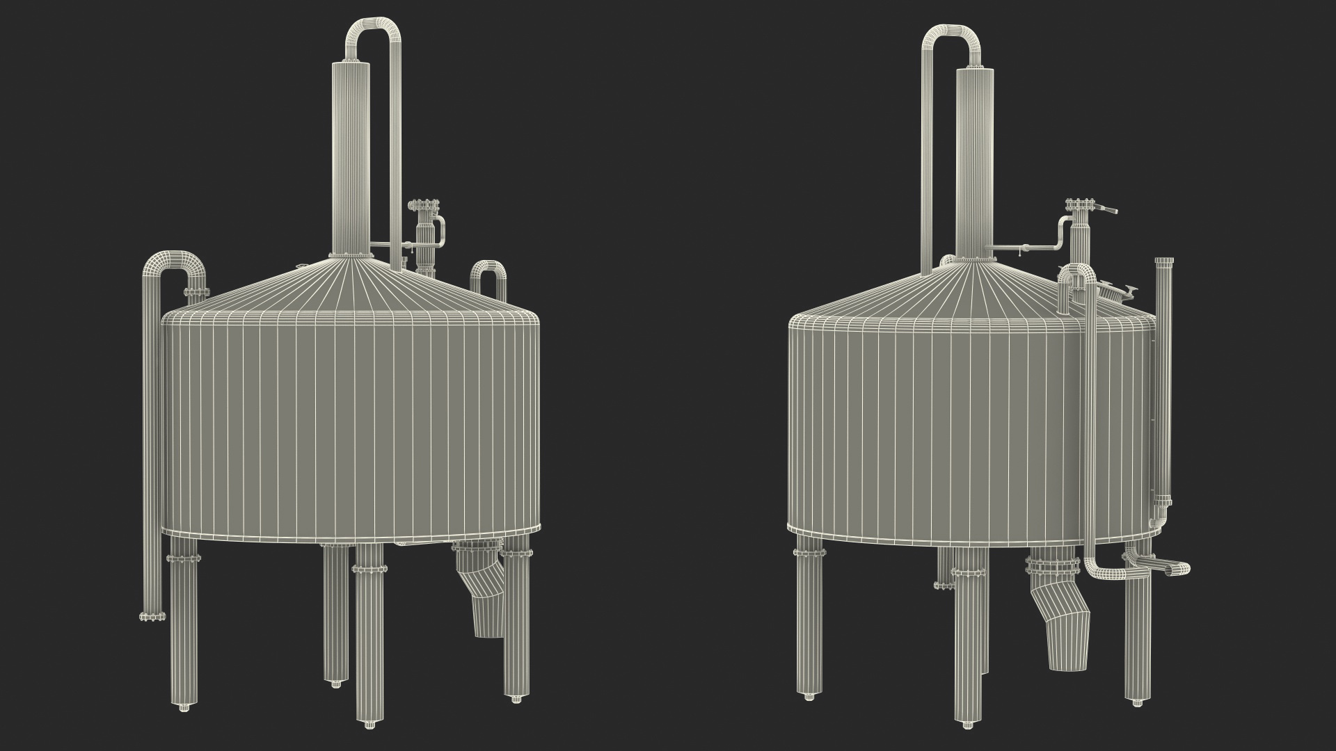 3D model Distillation Cooling Tank