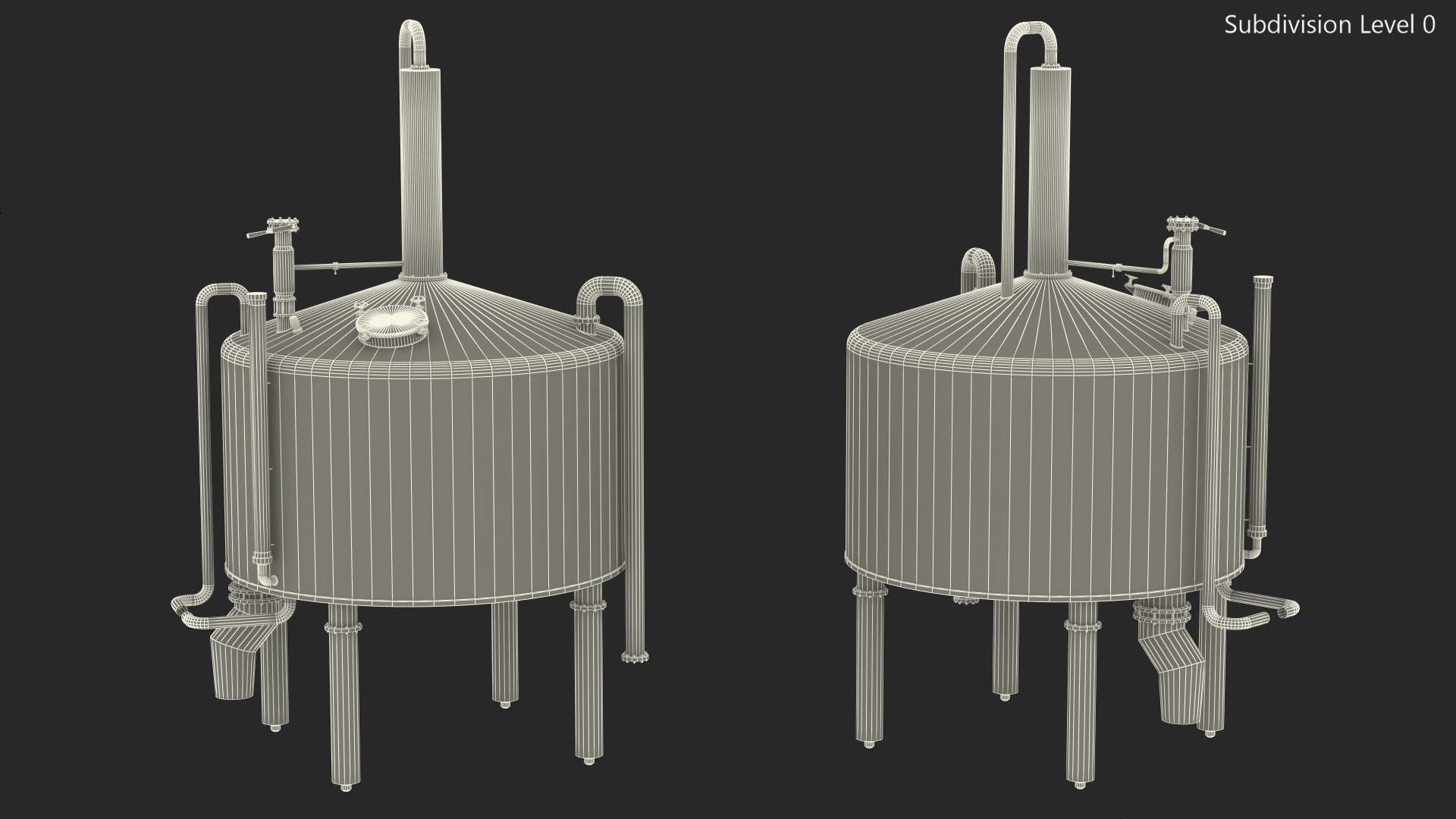 3D model Distillation Cooling Tank