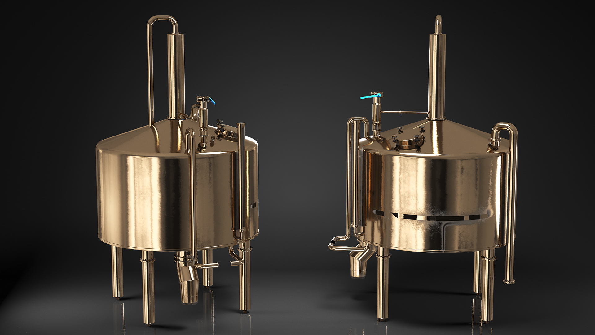 3D model Distillation Cooling Tank