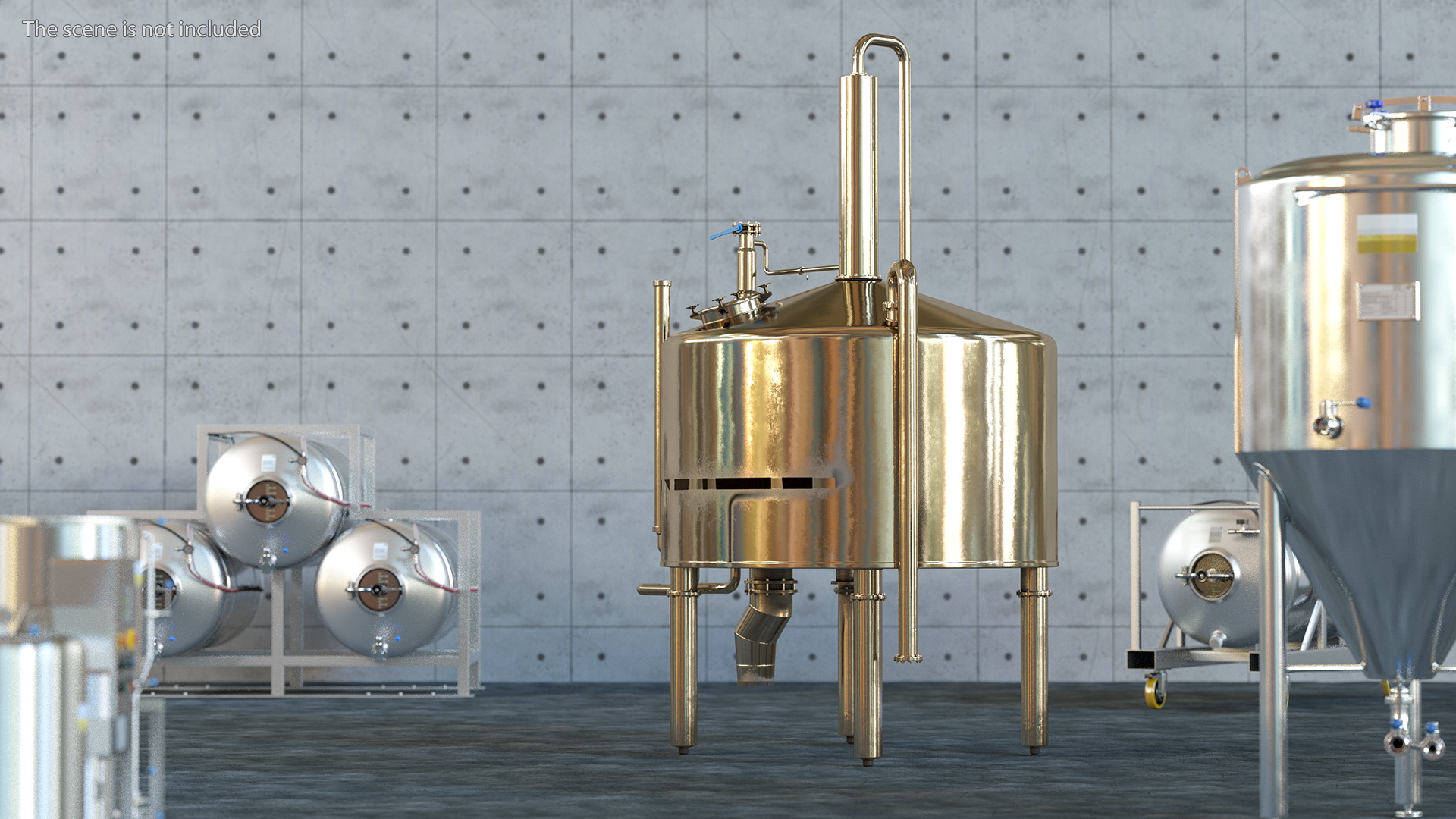 3D model Distillation Cooling Tank