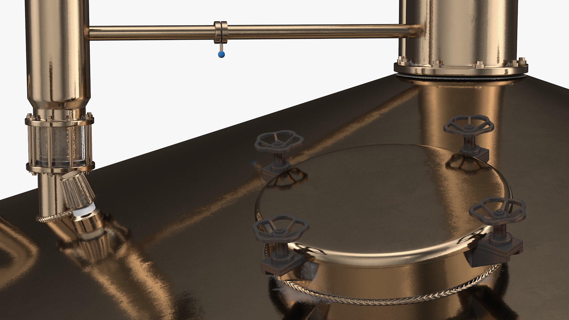 3D model Distillation Cooling Tank