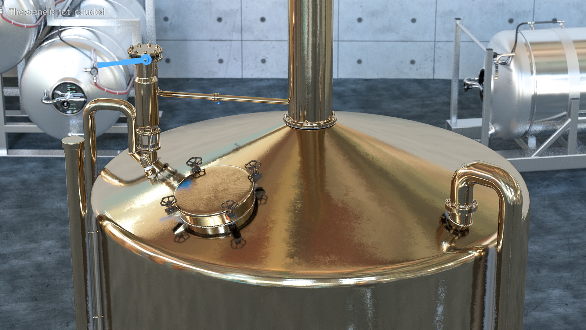 3D model Distillation Cooling Tank