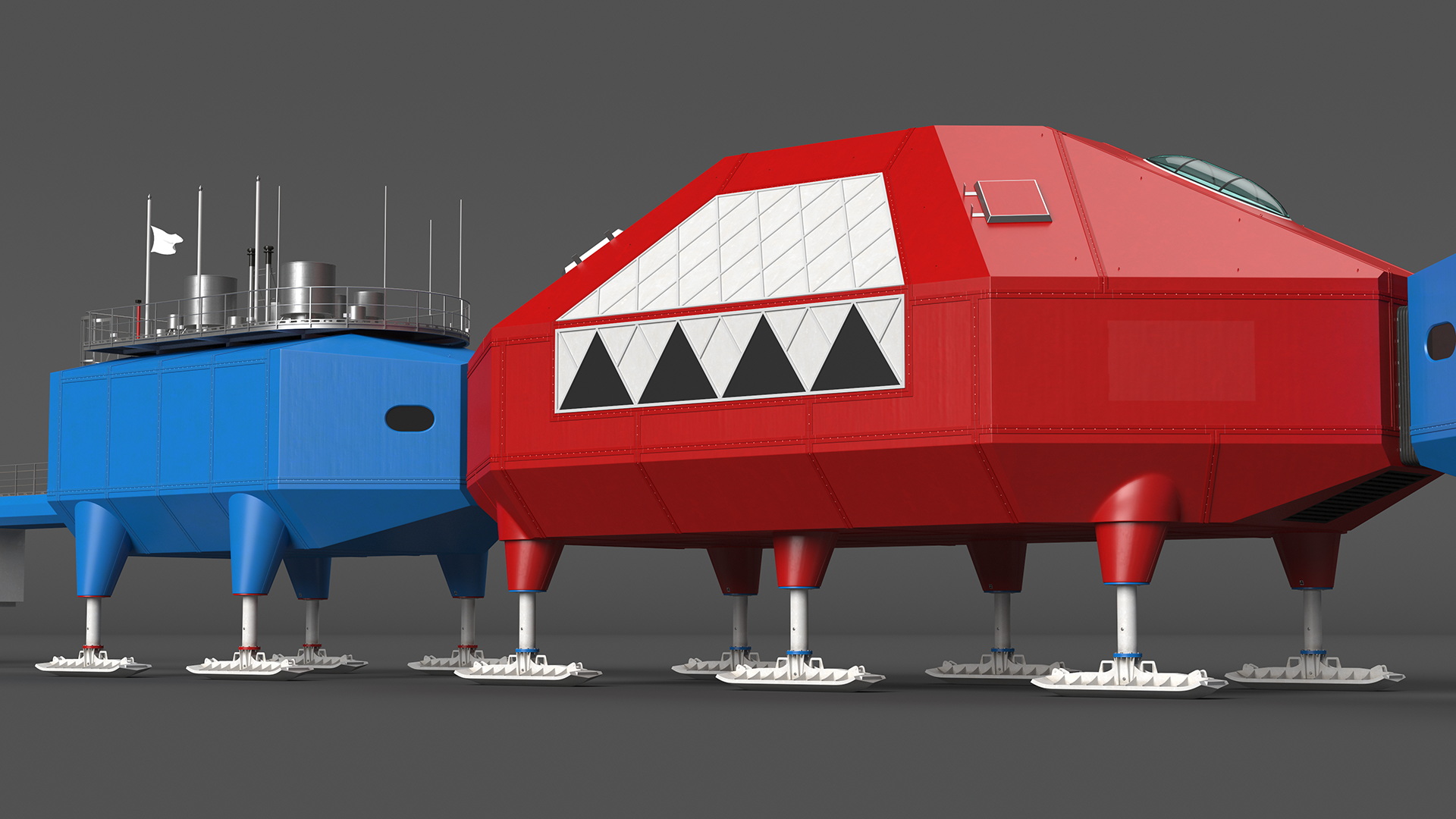 Arctic and Antarctic Mobile Research Station 3D model