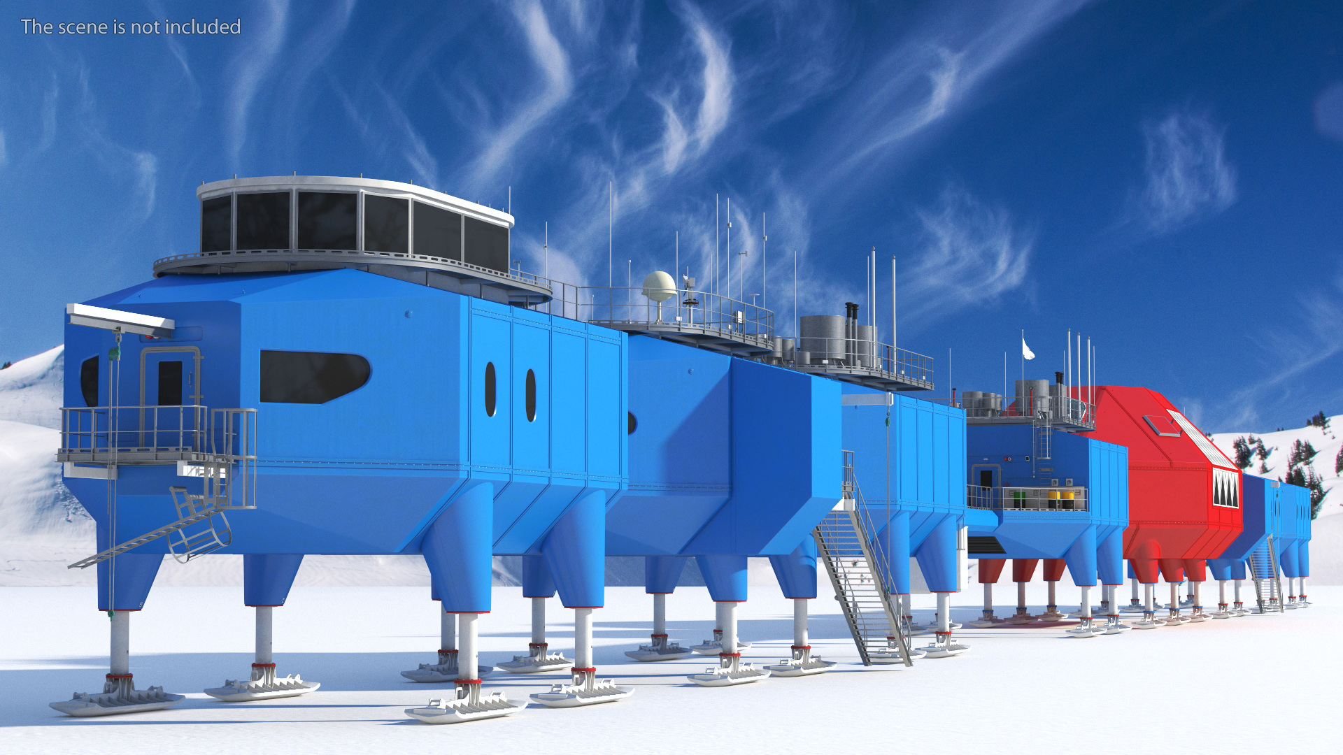 Arctic and Antarctic Mobile Research Station 3D model