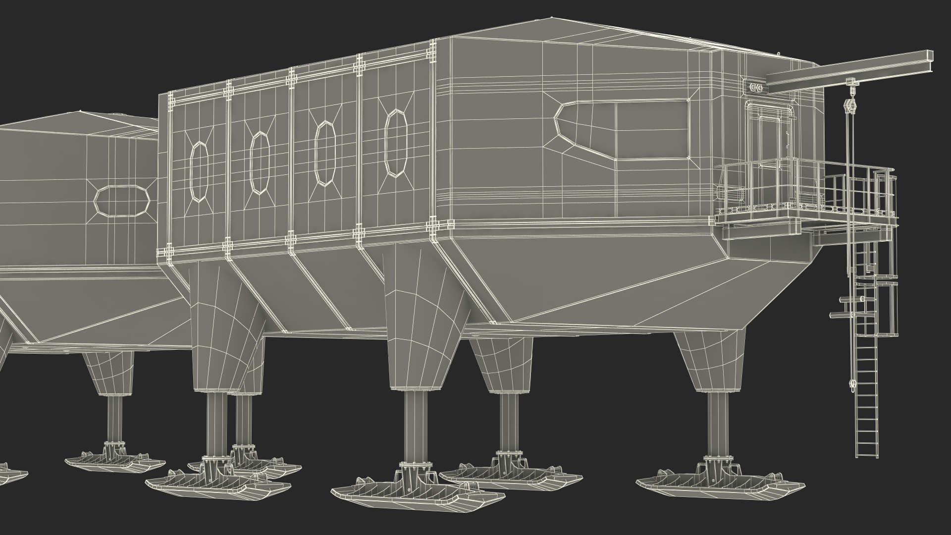 Arctic and Antarctic Mobile Research Station 3D model
