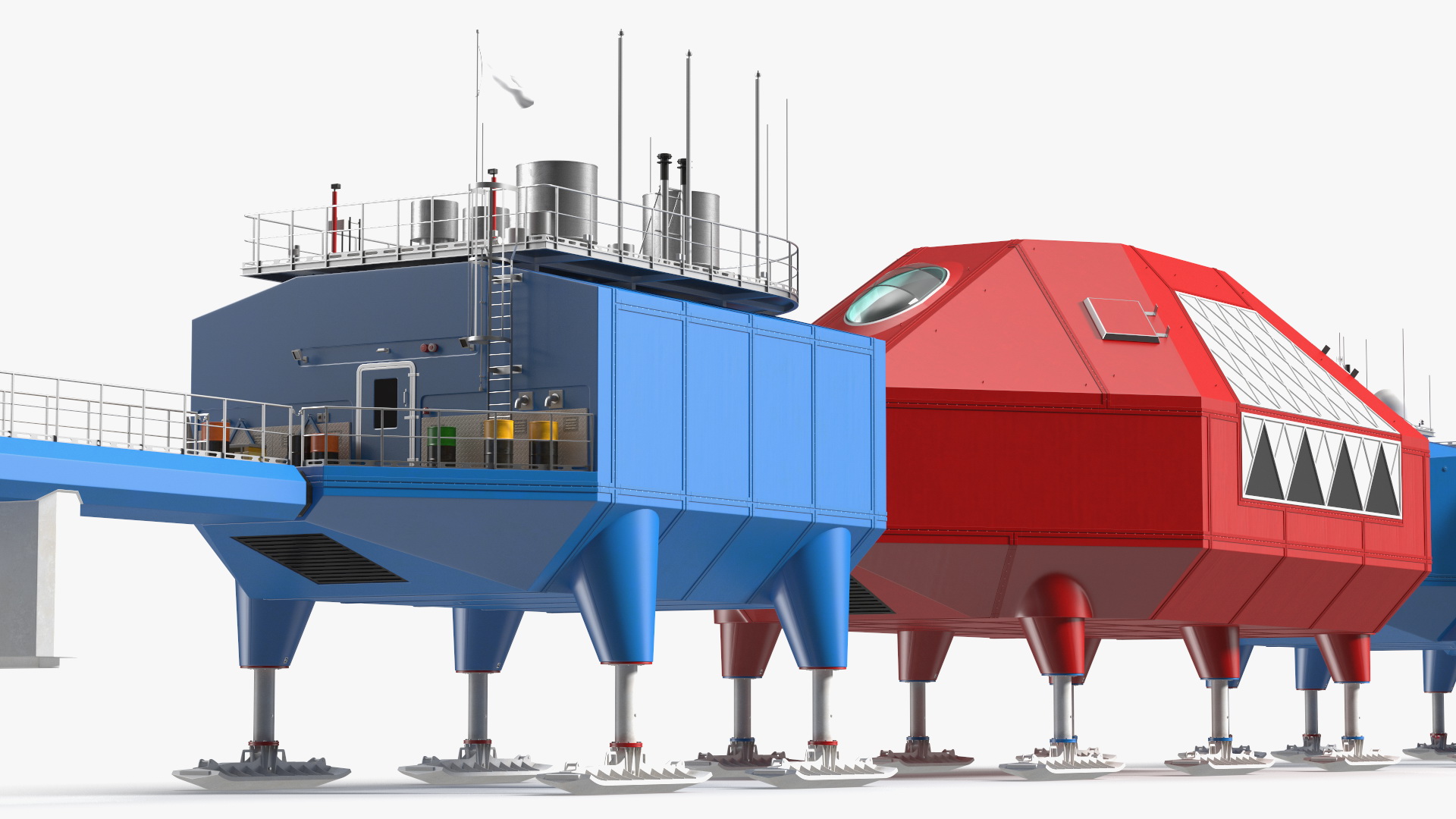 Arctic and Antarctic Mobile Research Station 3D model