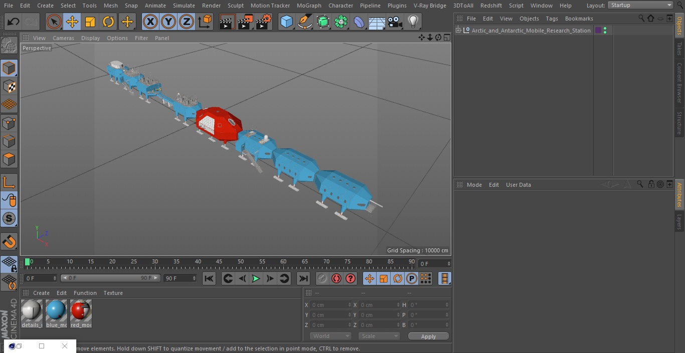 Arctic and Antarctic Mobile Research Station 3D model