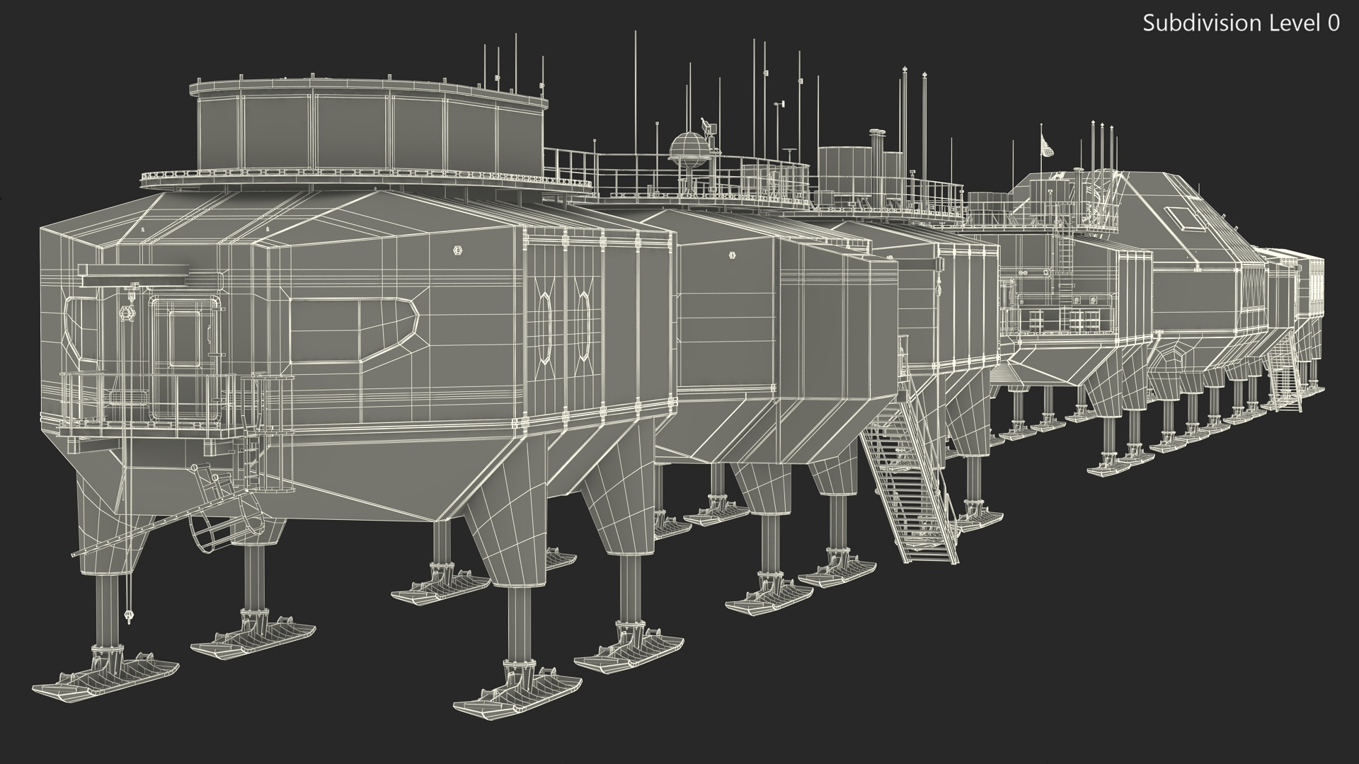 Arctic and Antarctic Mobile Research Station 3D model