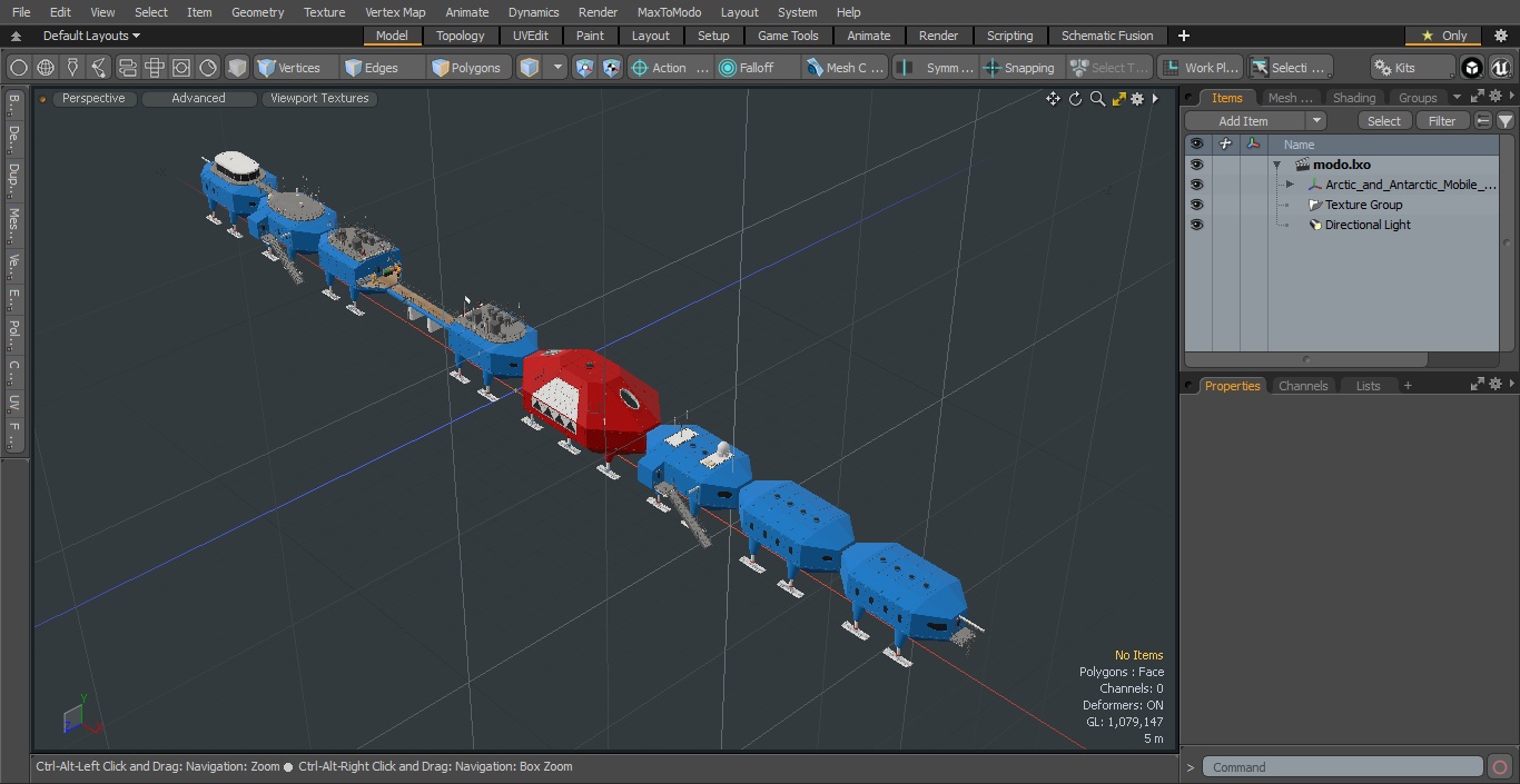 Arctic and Antarctic Mobile Research Station 3D model