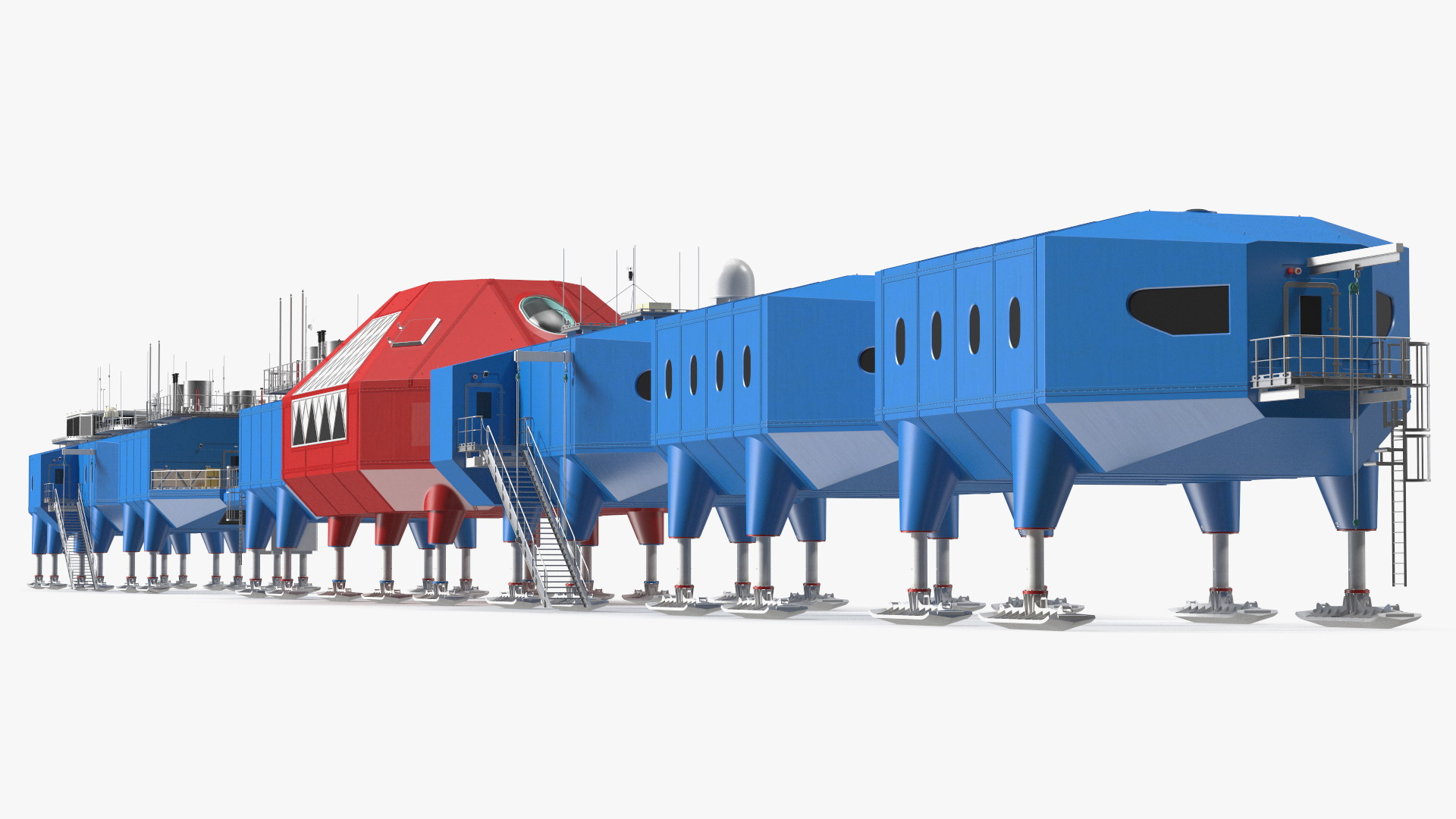 Arctic and Antarctic Mobile Research Station 3D model