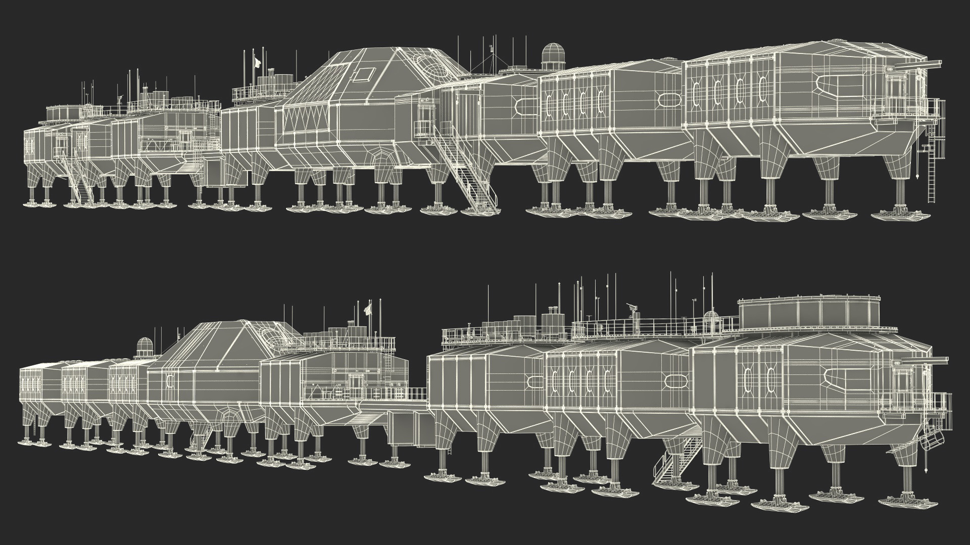 Arctic and Antarctic Mobile Research Station 3D model
