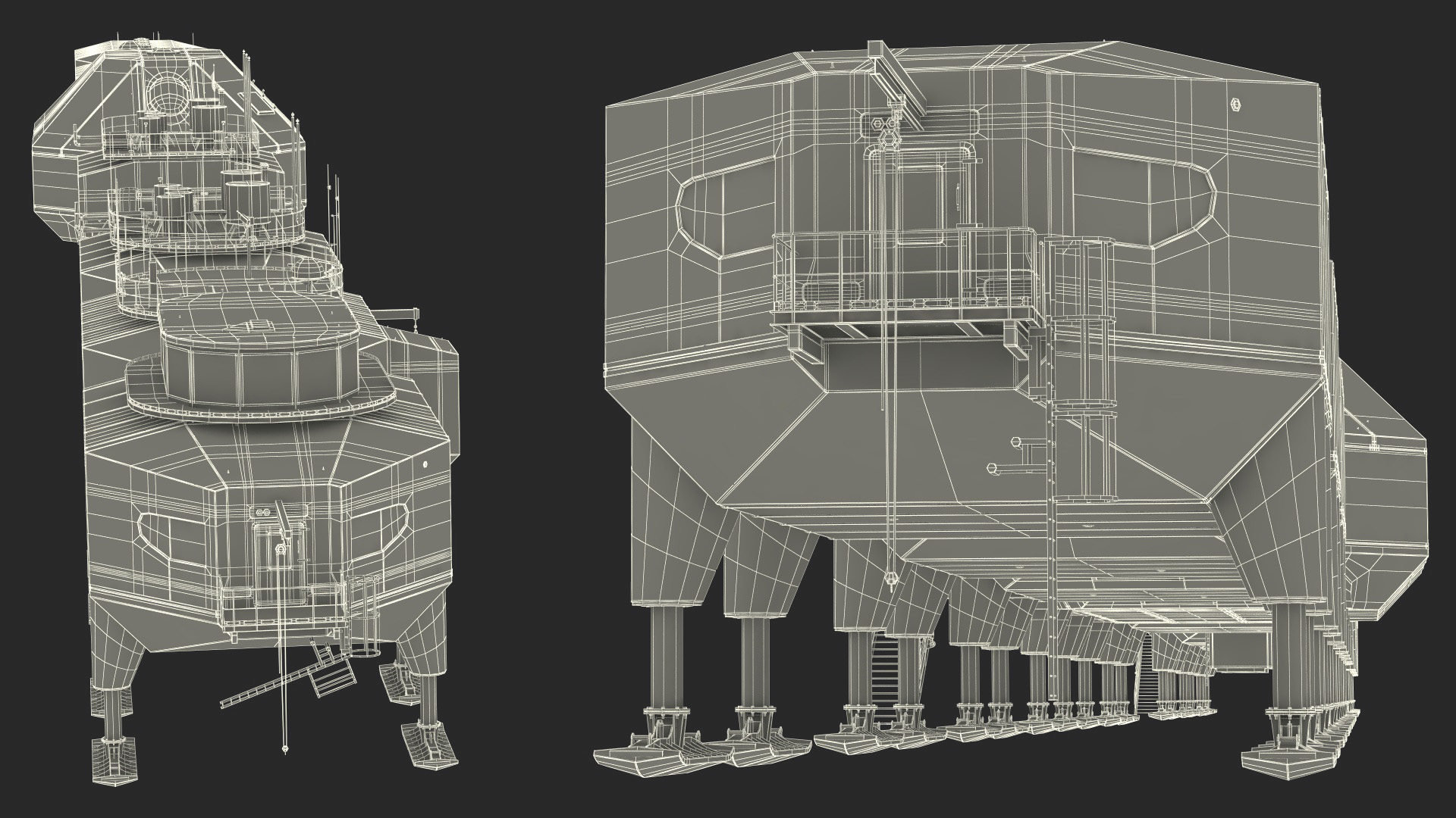 Arctic and Antarctic Mobile Research Station 3D model
