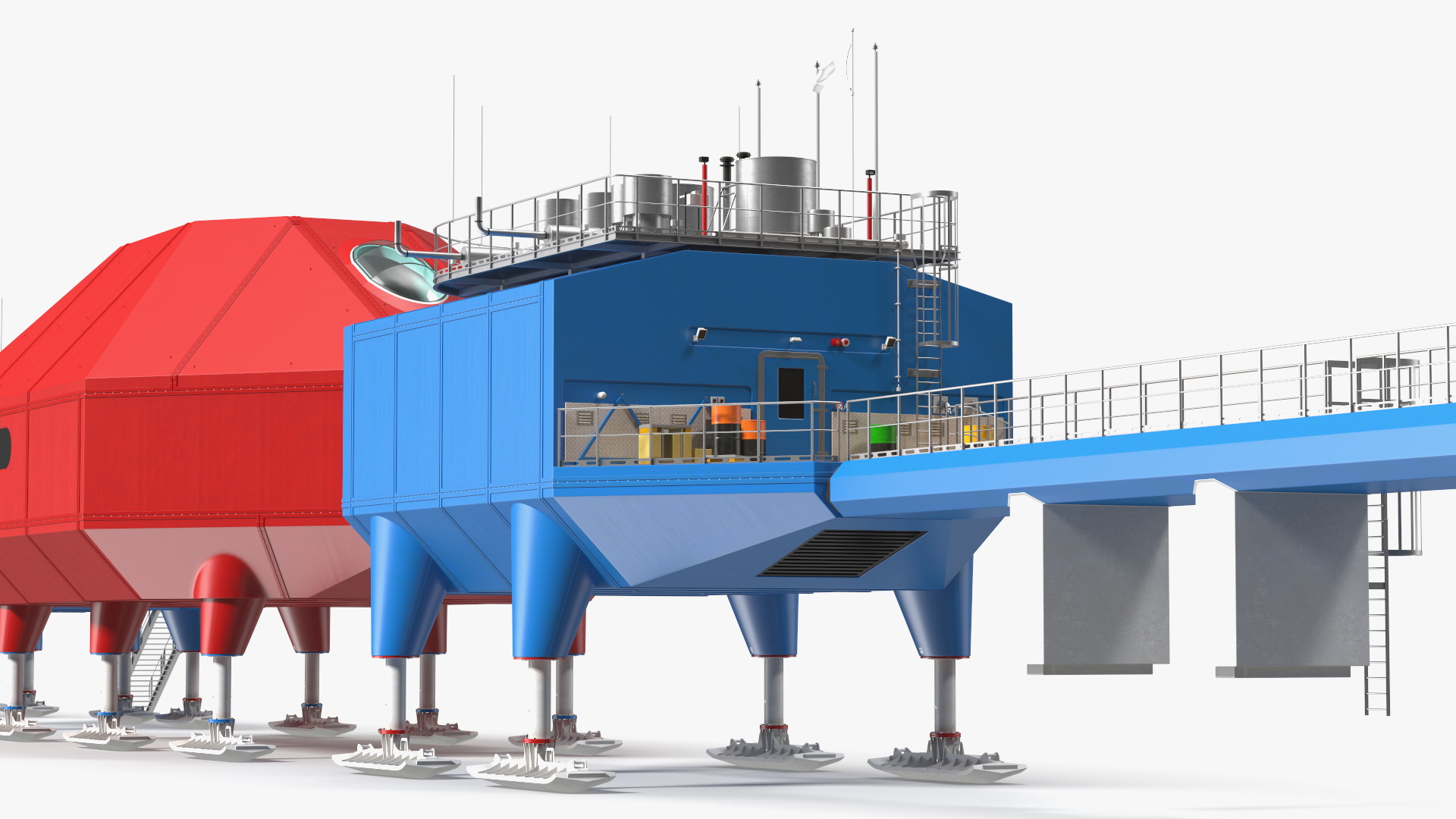Arctic and Antarctic Mobile Research Station 3D model