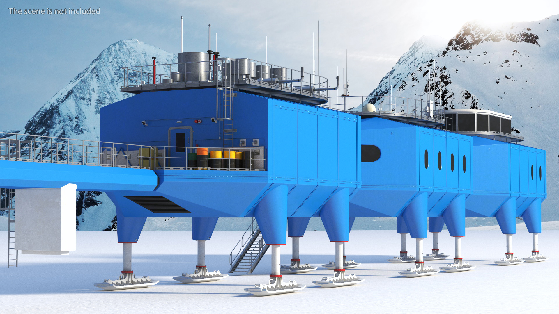 Arctic and Antarctic Mobile Research Station 3D model