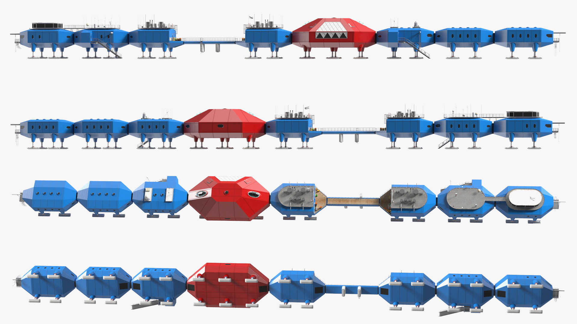 Arctic and Antarctic Mobile Research Station 3D model