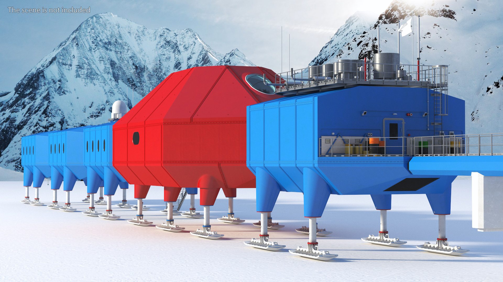 Arctic and Antarctic Mobile Research Station 3D model