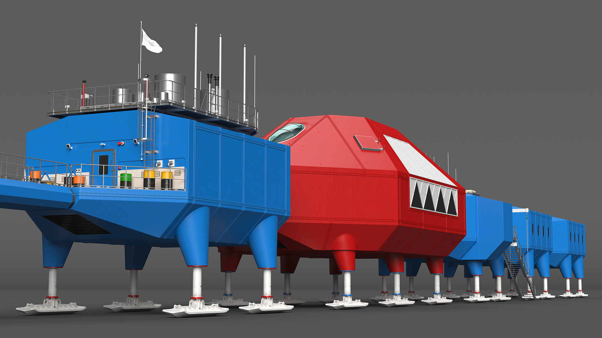 Arctic and Antarctic Mobile Research Station 3D model