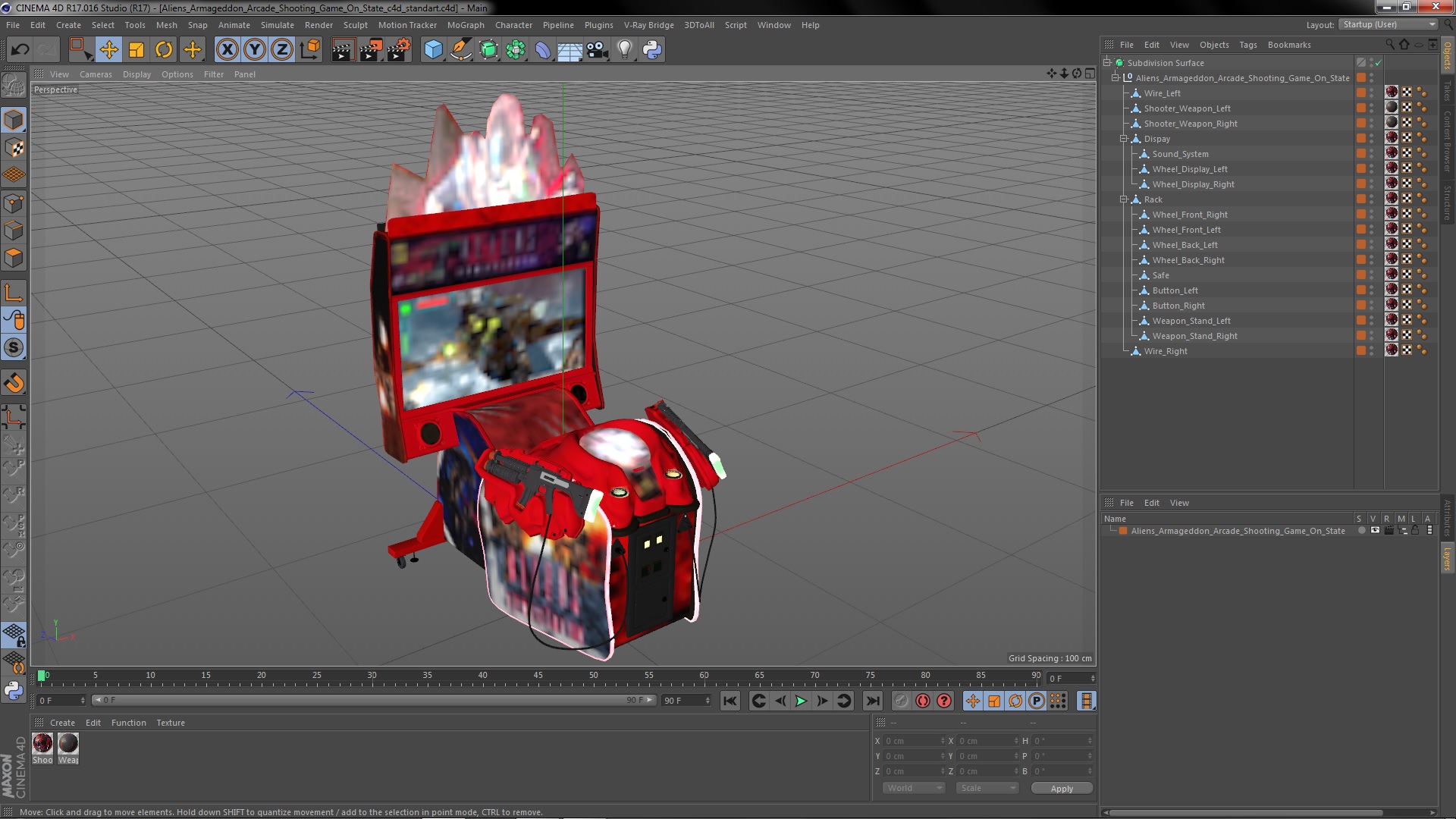 Aliens Armageddon Arcade Shooting Game On State 3D