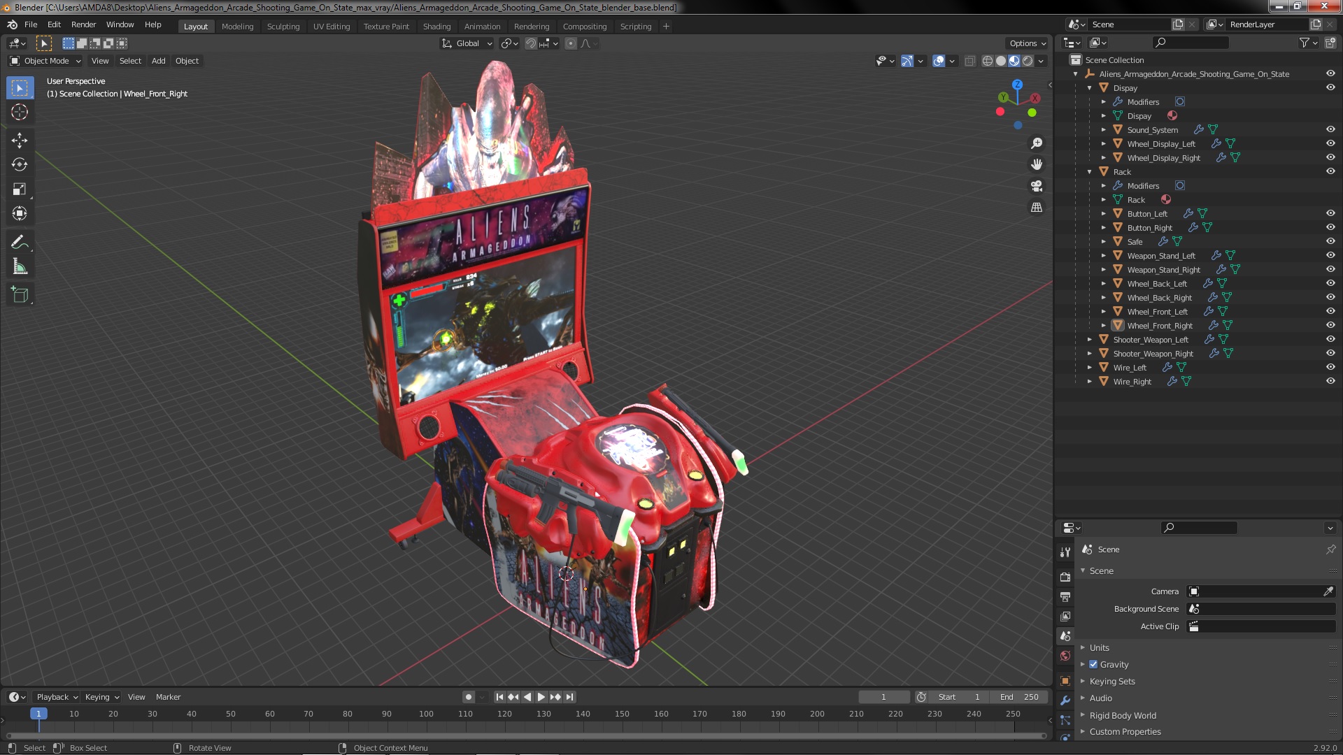 Aliens Armageddon Arcade Shooting Game On State 3D