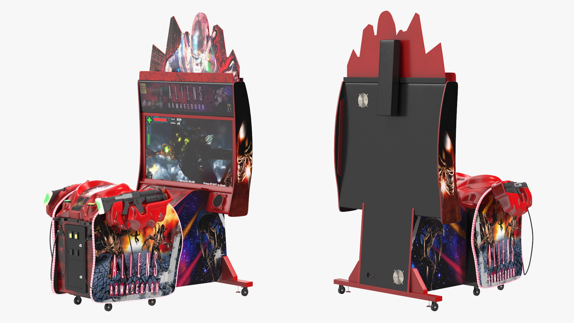 Aliens Armageddon Arcade Shooting Game On State 3D