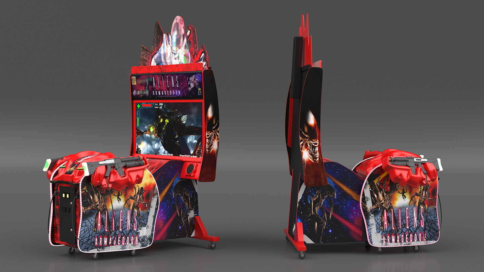 Aliens Armageddon Arcade Shooting Game On State 3D