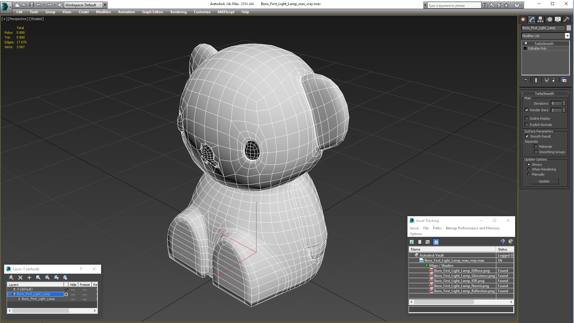 Boris First Light Lamp 3D