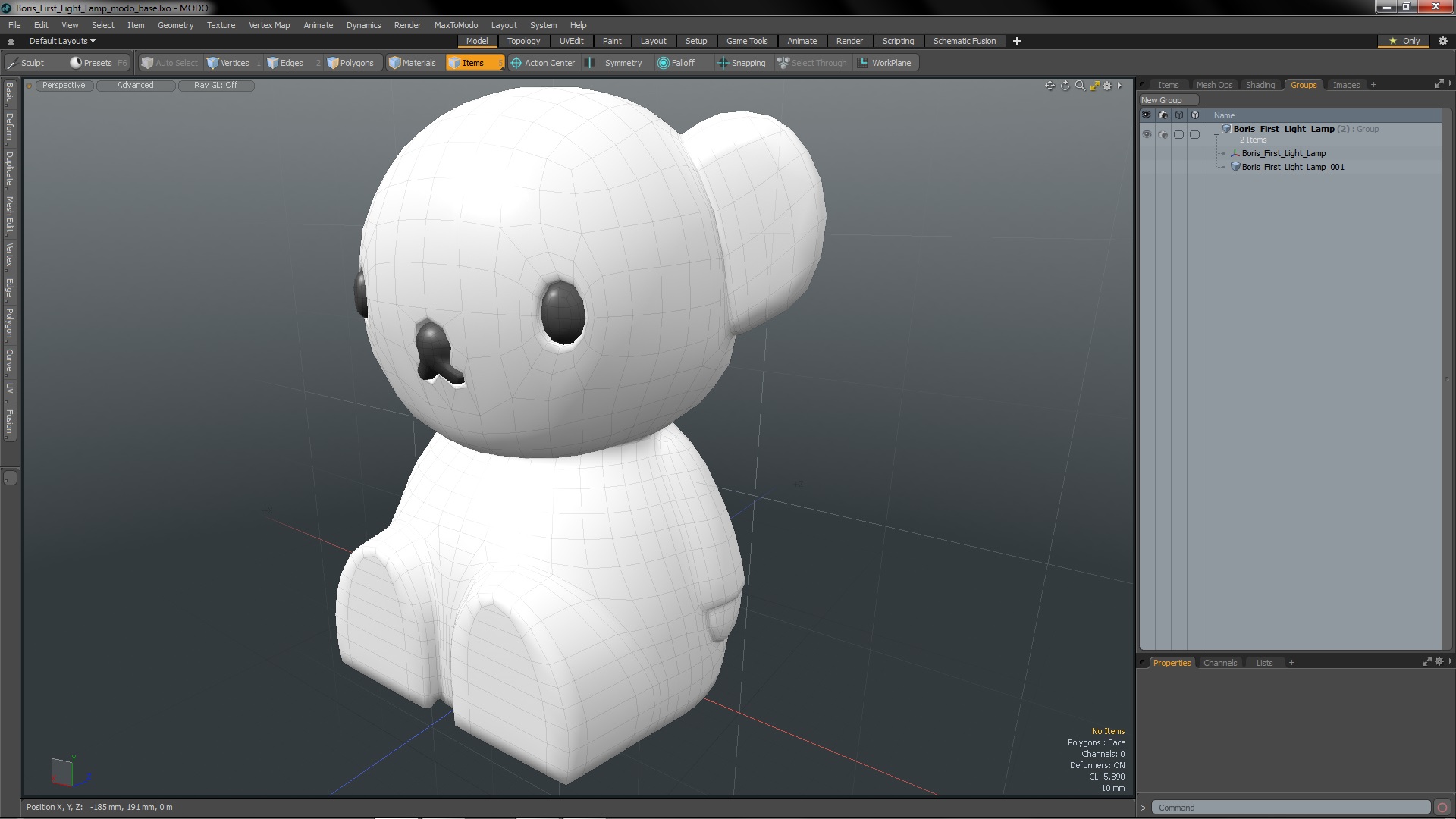 Boris First Light Lamp 3D