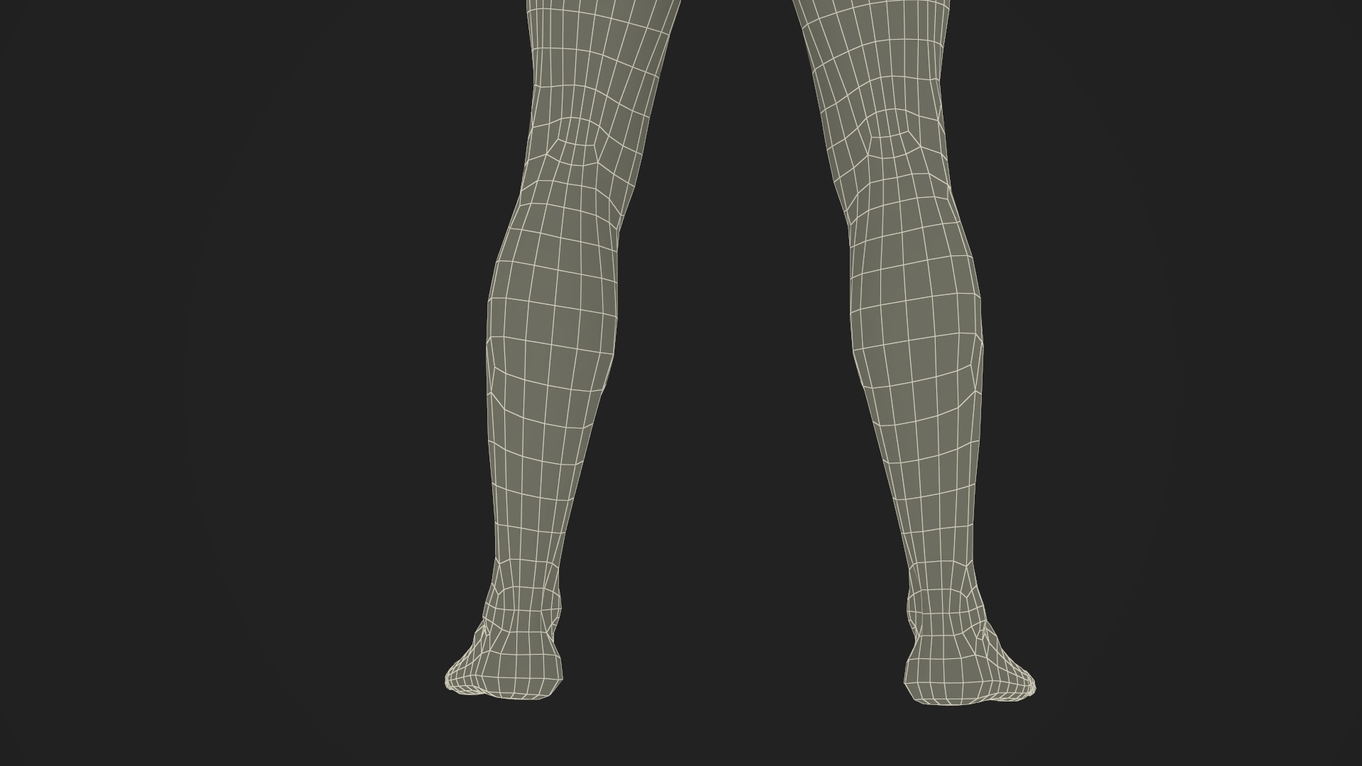 Male Athletic Anatomy Figure Posing Fur 3D model