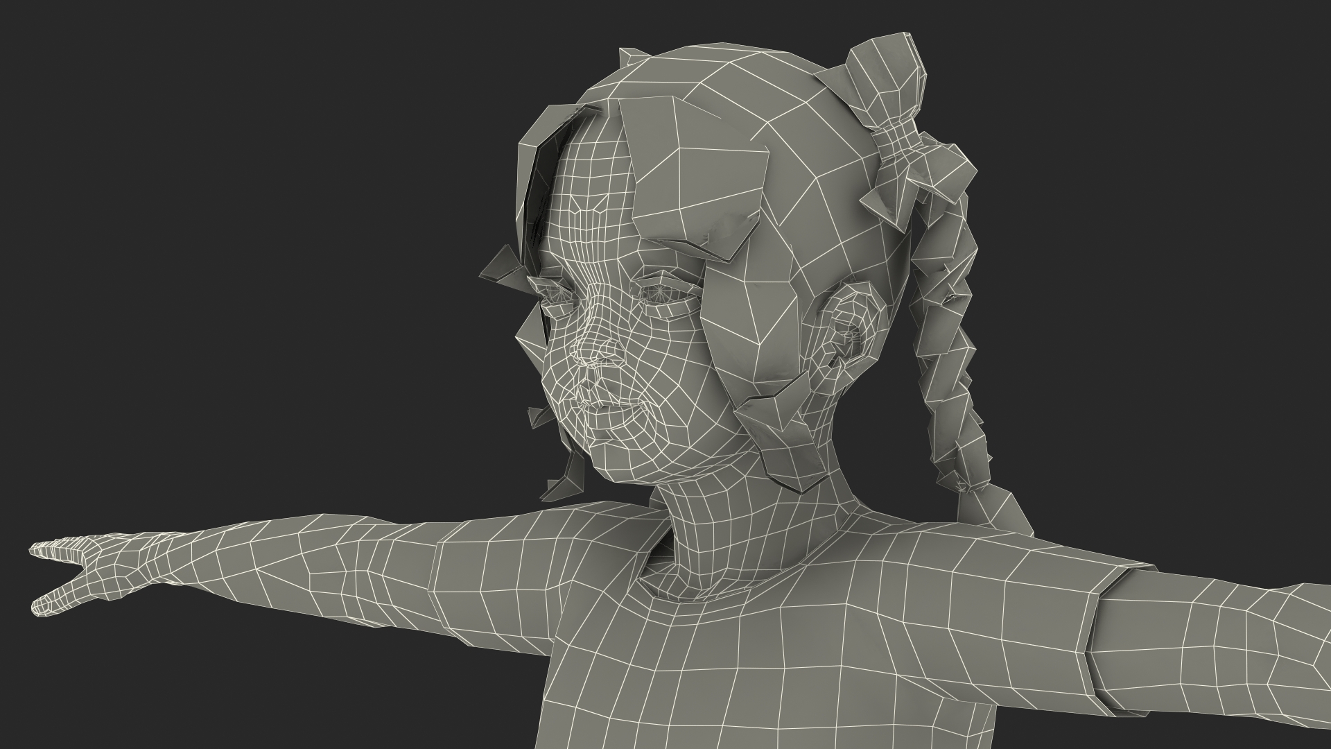 Asian Girl Baby in Pajamas Rigged for Maya 3D
