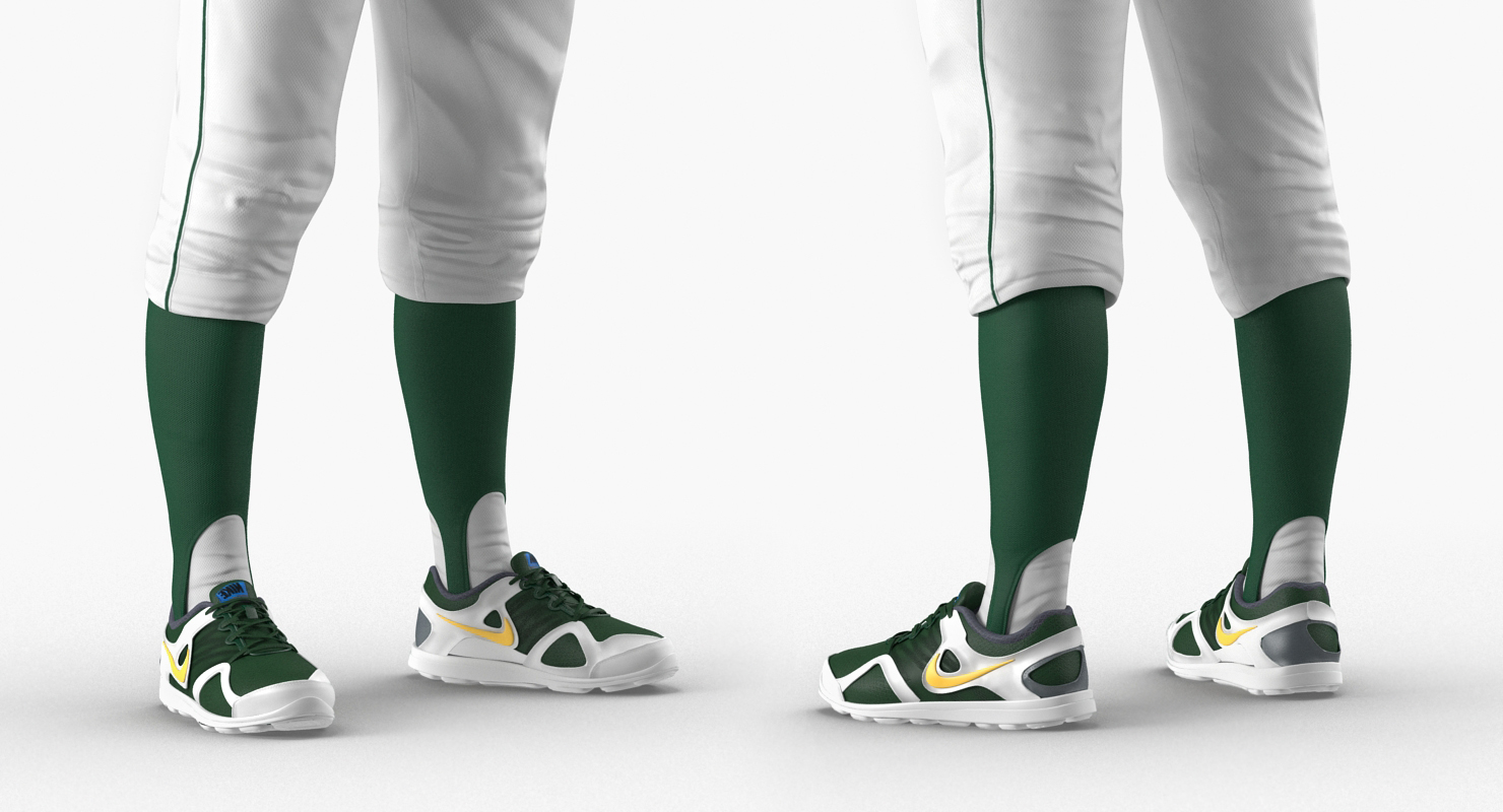 Baseball Player Rigged Athletics 3D