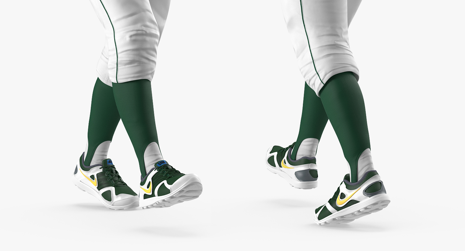 Baseball Player Rigged Athletics 3D
