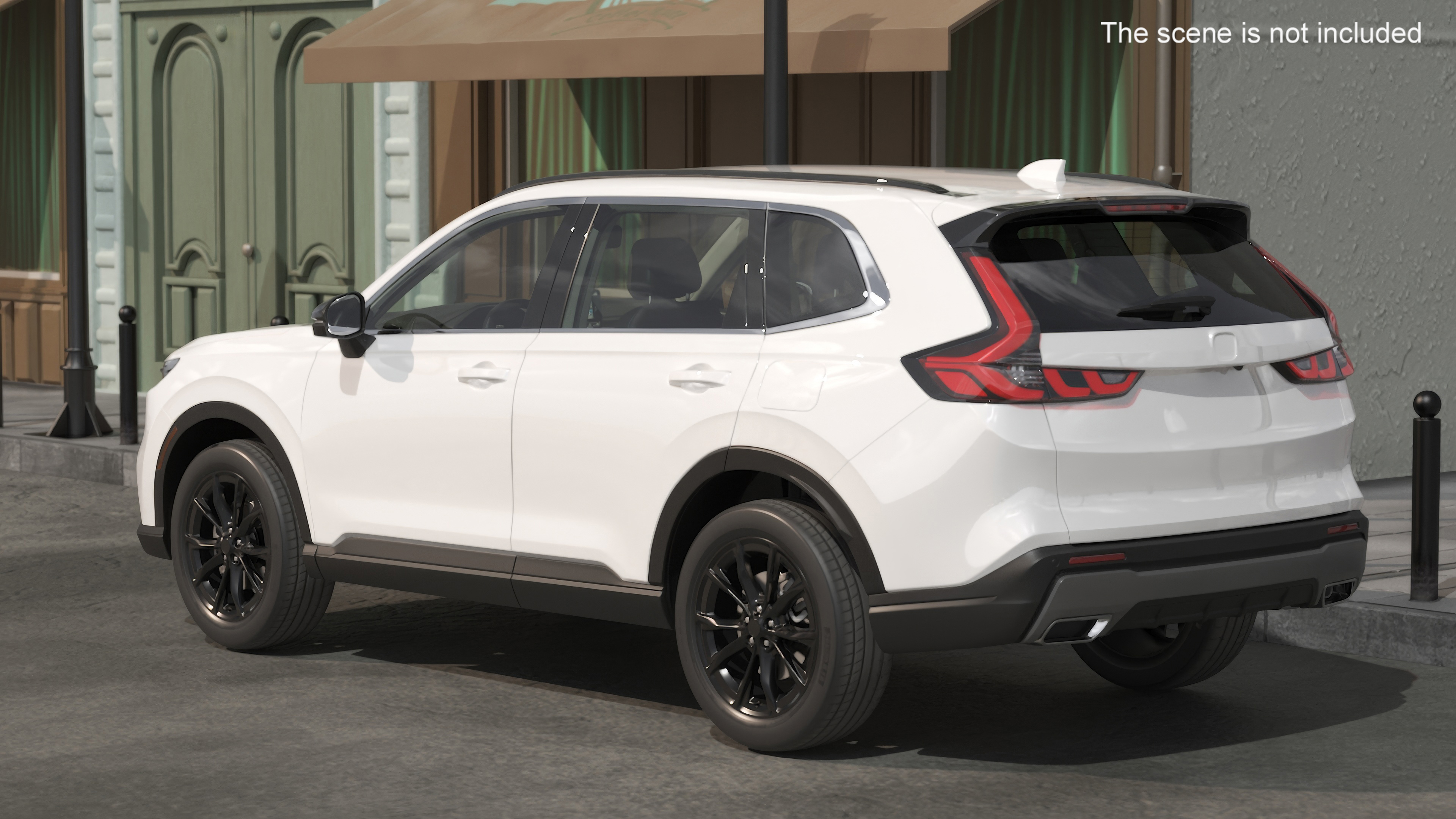 3D model City SUV White Simplified