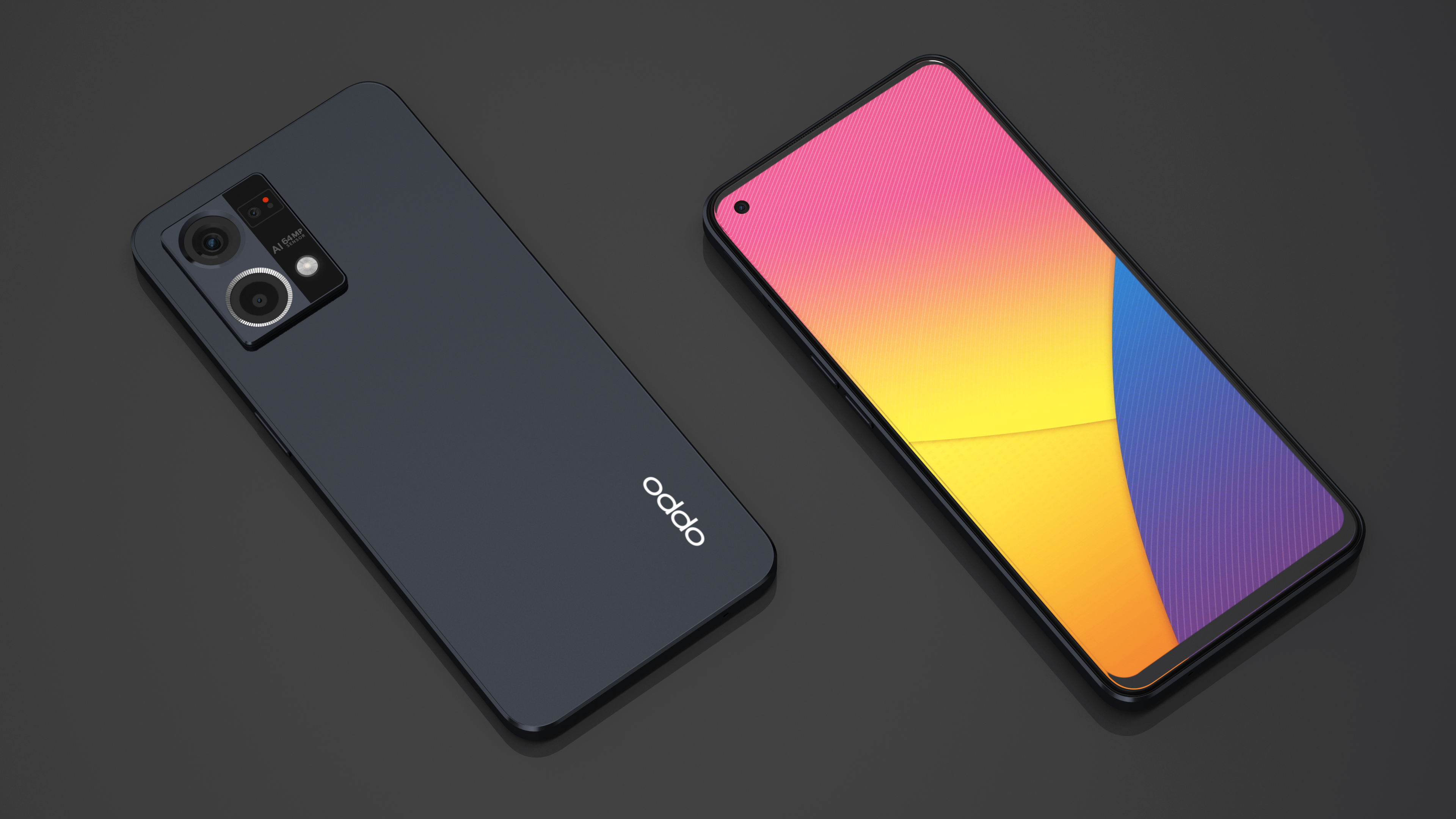 Smartphone OPPO F21 Pro Black 3D model