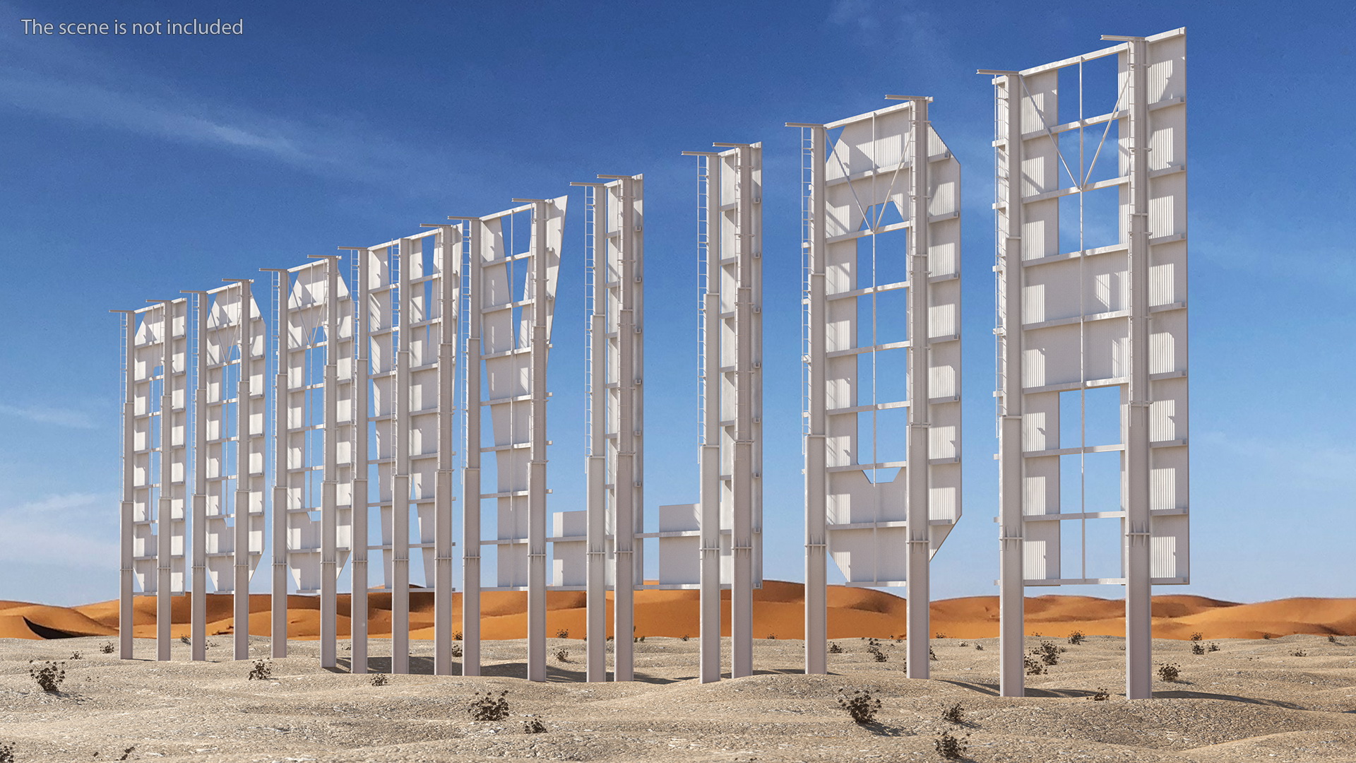 Hollywood sign 3D model