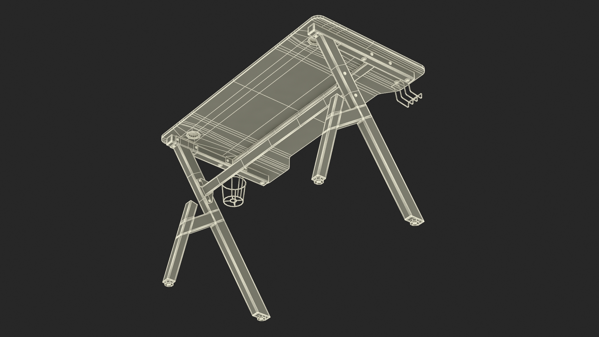 Computer Table for Gamer 3D model