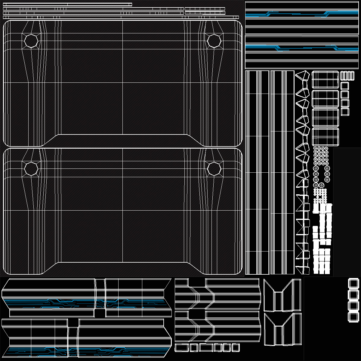 Computer Table for Gamer 3D model