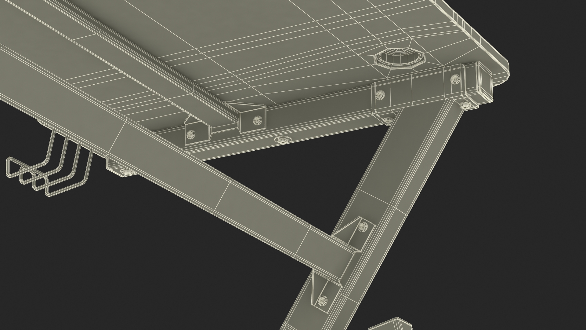 Computer Table for Gamer 3D model