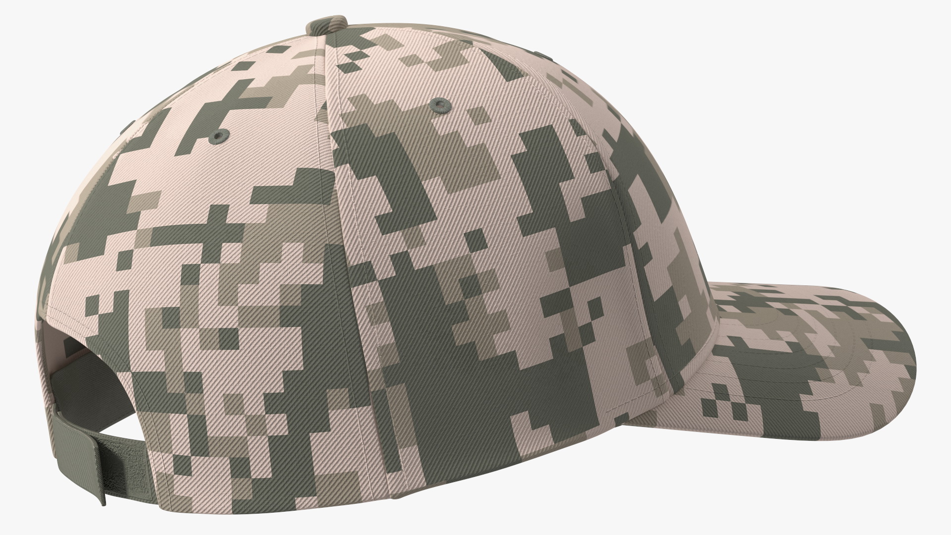 3D Cap Cotton Khaki Pixel Your Brand model