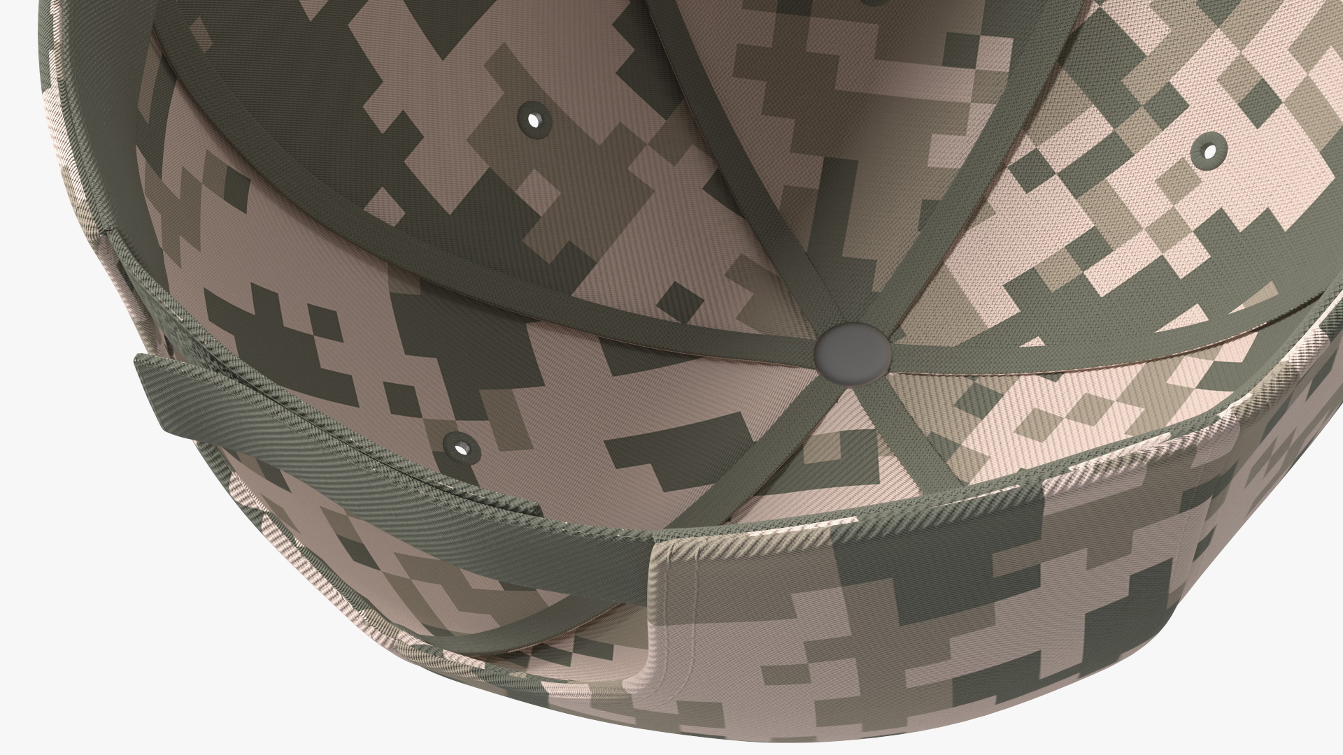 3D Cap Cotton Khaki Pixel Your Brand model