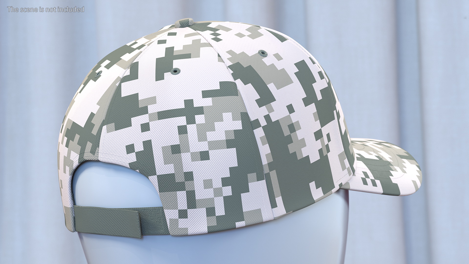 3D Cap Cotton Khaki Pixel Your Brand model