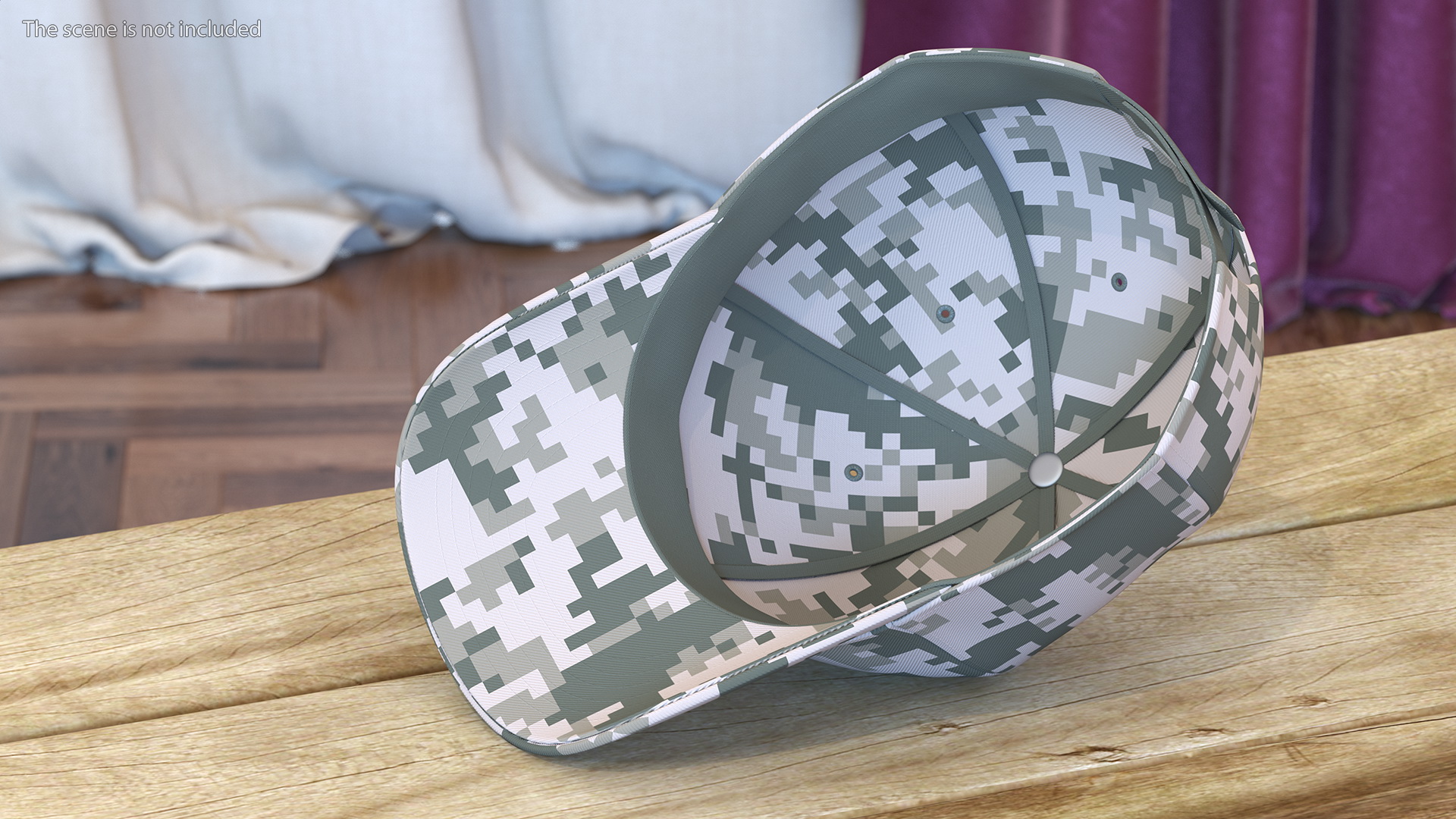3D Cap Cotton Khaki Pixel Your Brand model