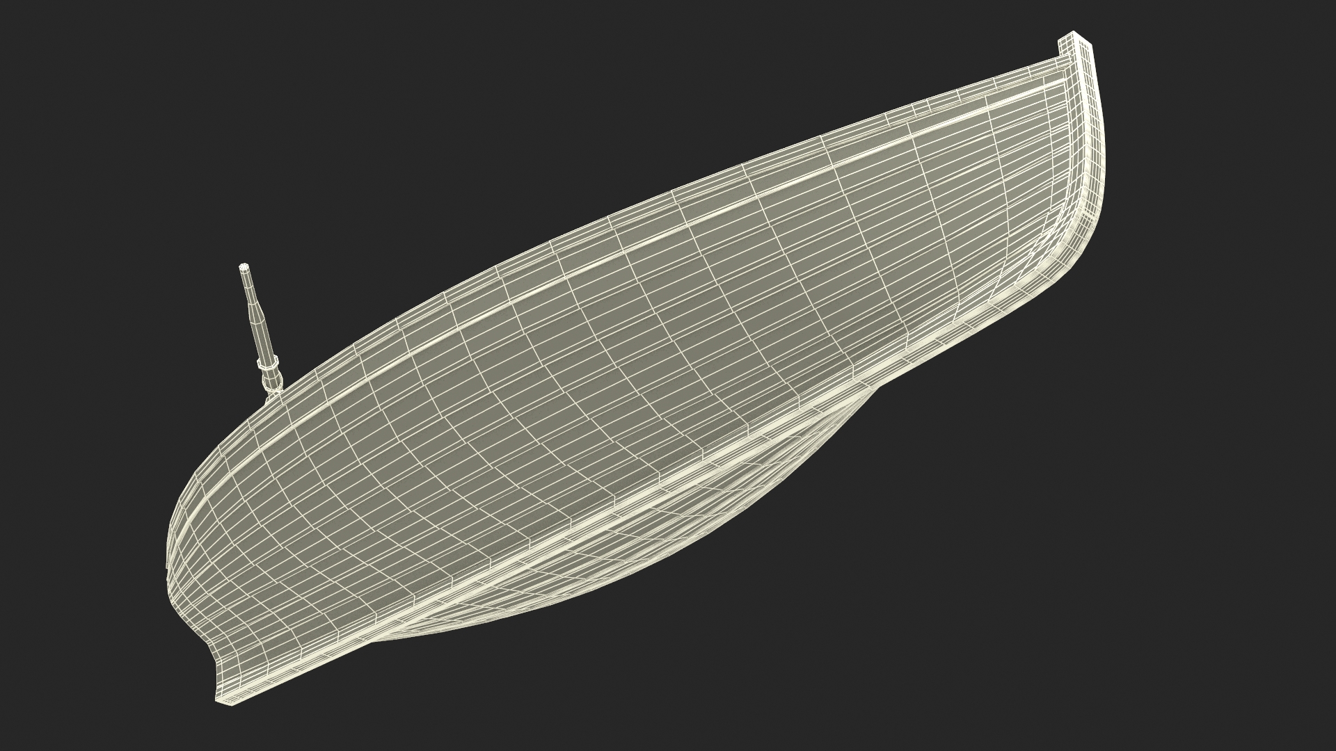 Old Modern Whitehall Row Boat 3D model