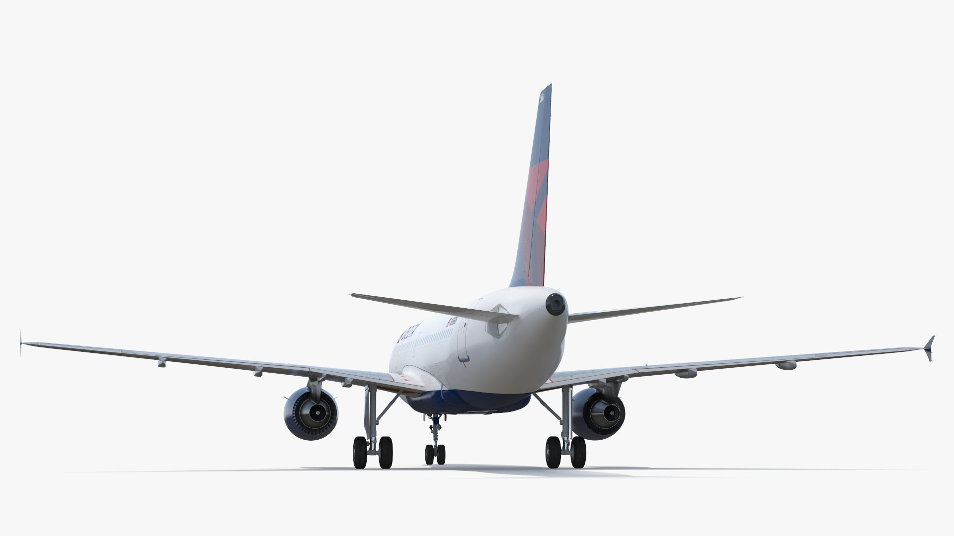 Delta A320 Passenger Aircraft Jet Airliner Simplified - view 7
