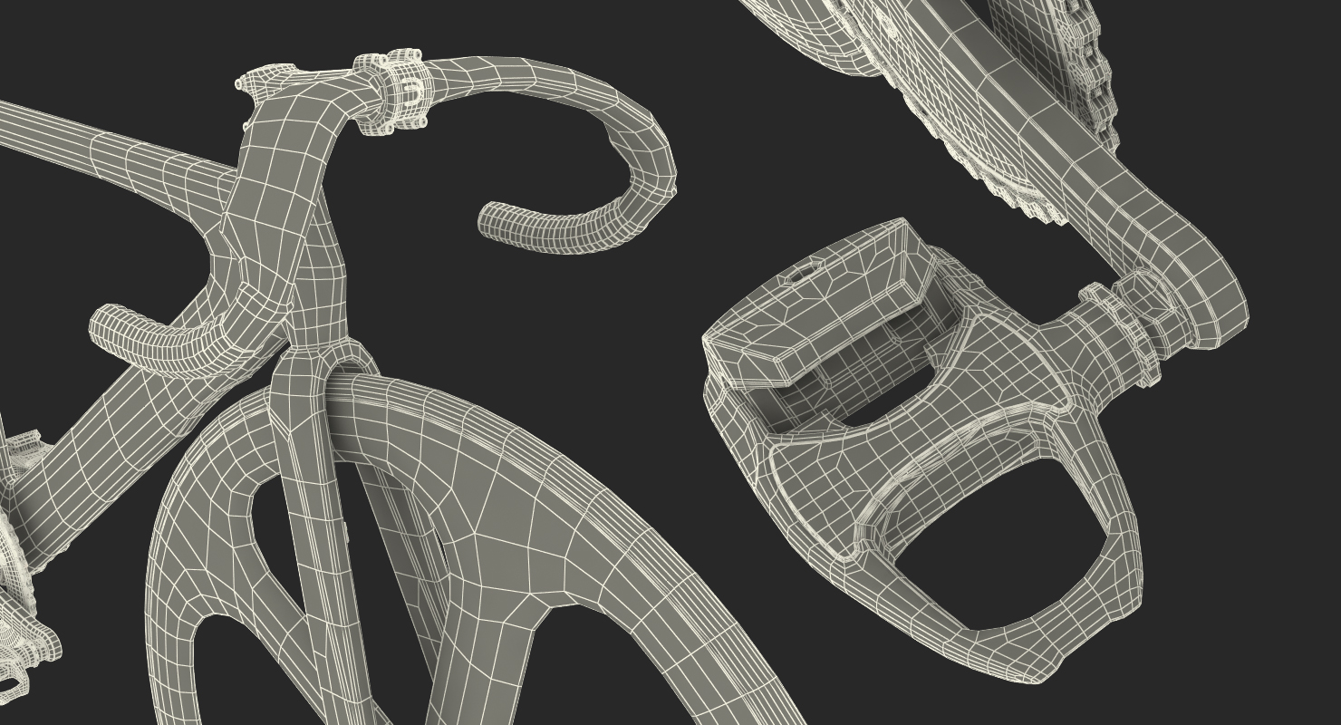 Dolan DF4 Carbon Track Bike Rigged 3D model