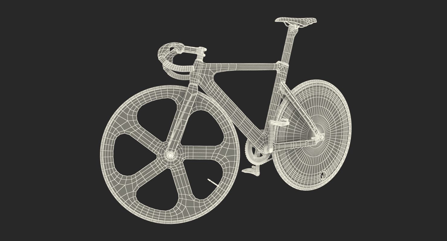 Dolan DF4 Carbon Track Bike Rigged 3D model