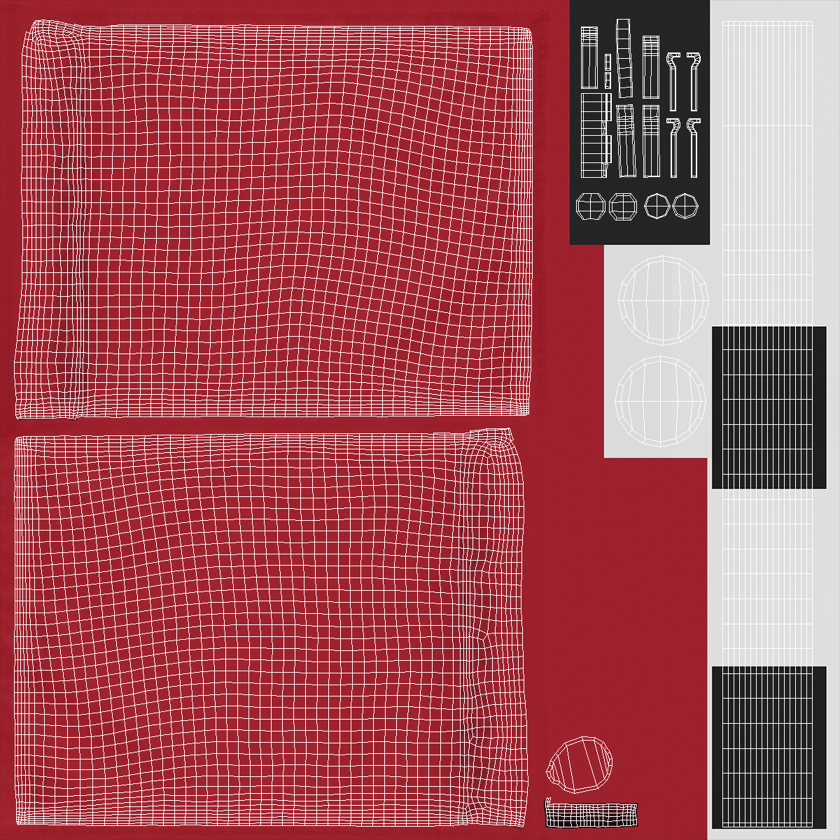 3D Golf Pin Flag model