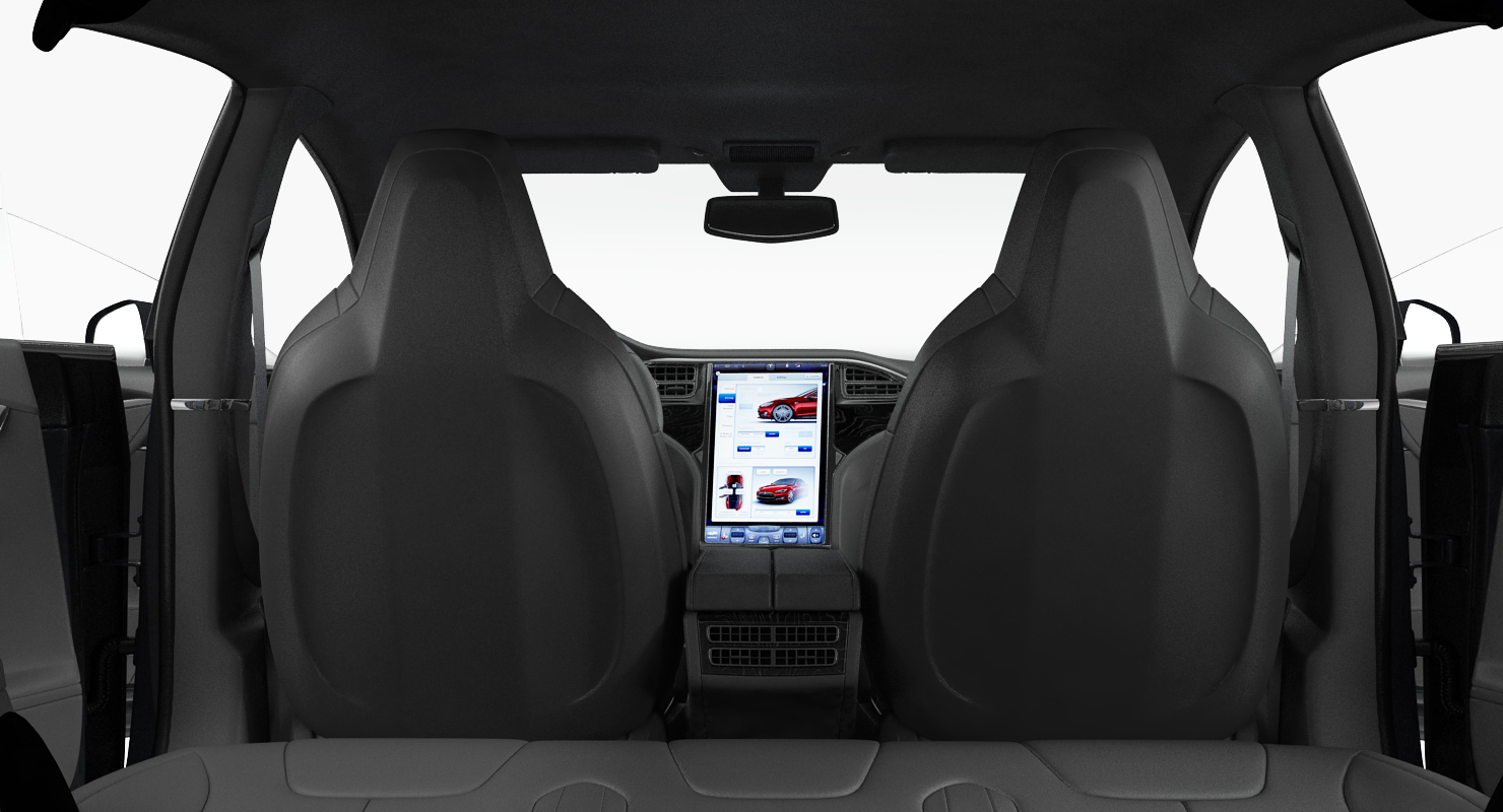 3D Tesla Model S 60 2015 Rigged model